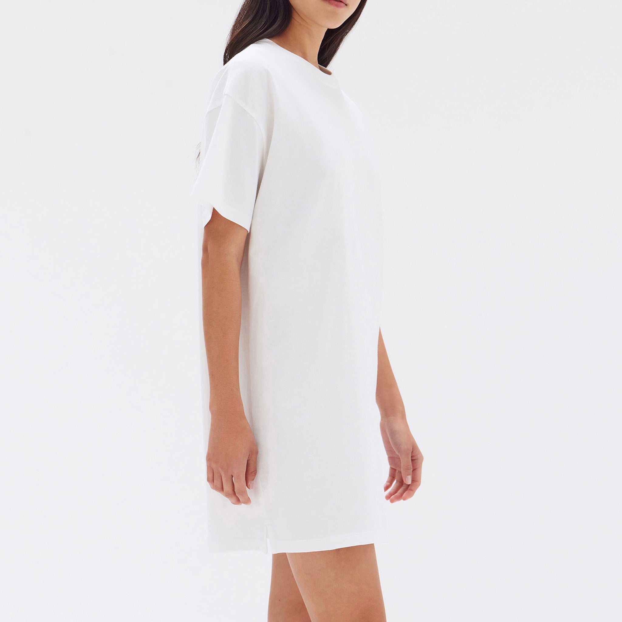 Assembly Label Portia Jersey Mini Tee Dress - White