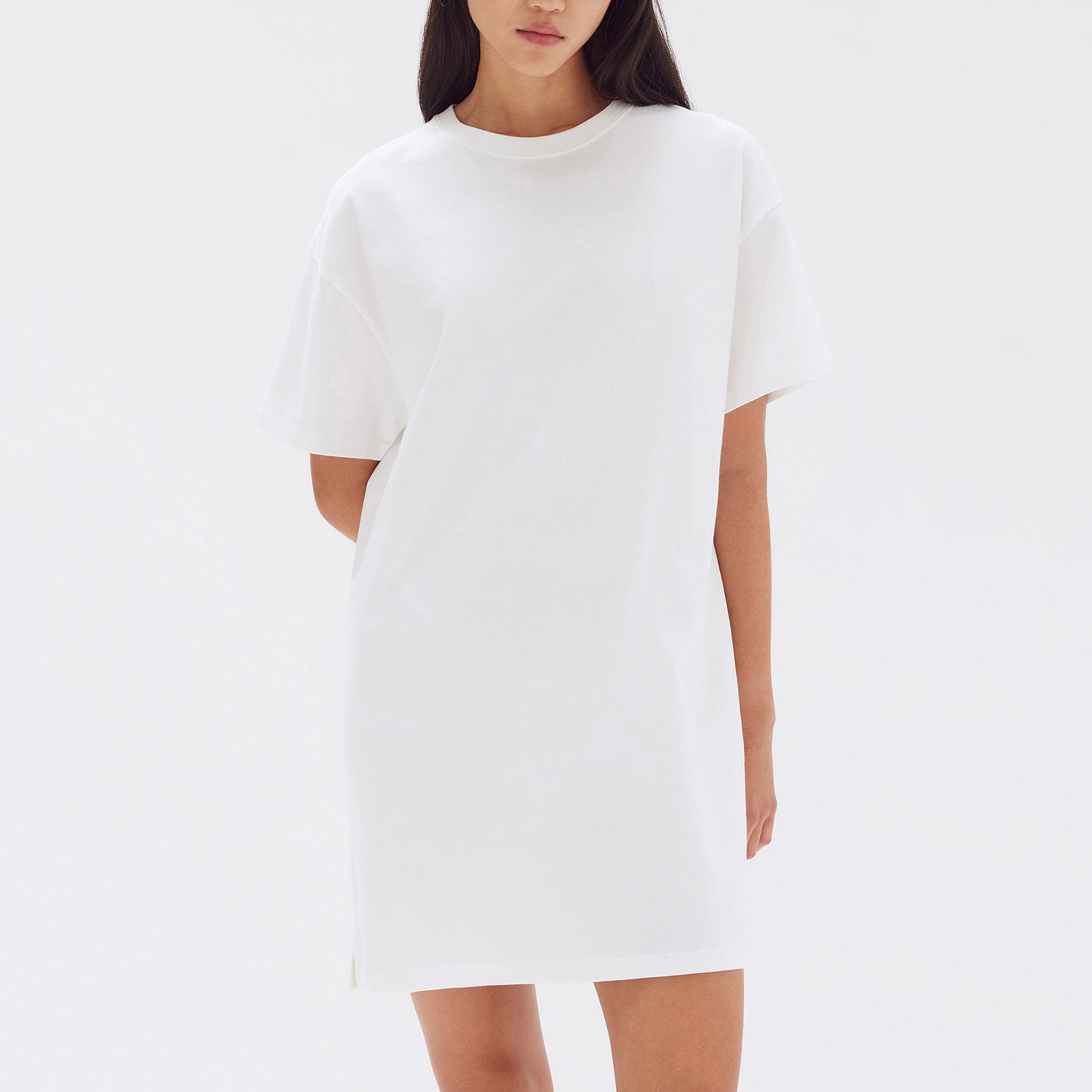 Assembly Label Portia Jersey Mini Tee Dress - White