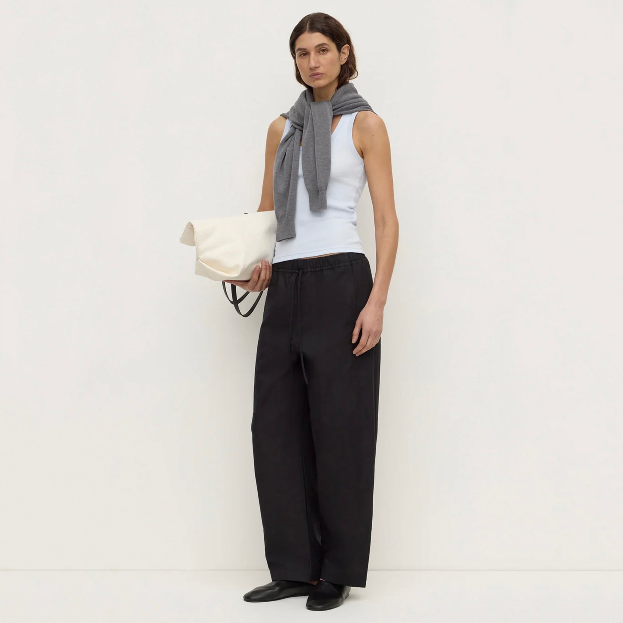 Assembly Label Robyn Scoop Neck Rib Tank - Powder Blue