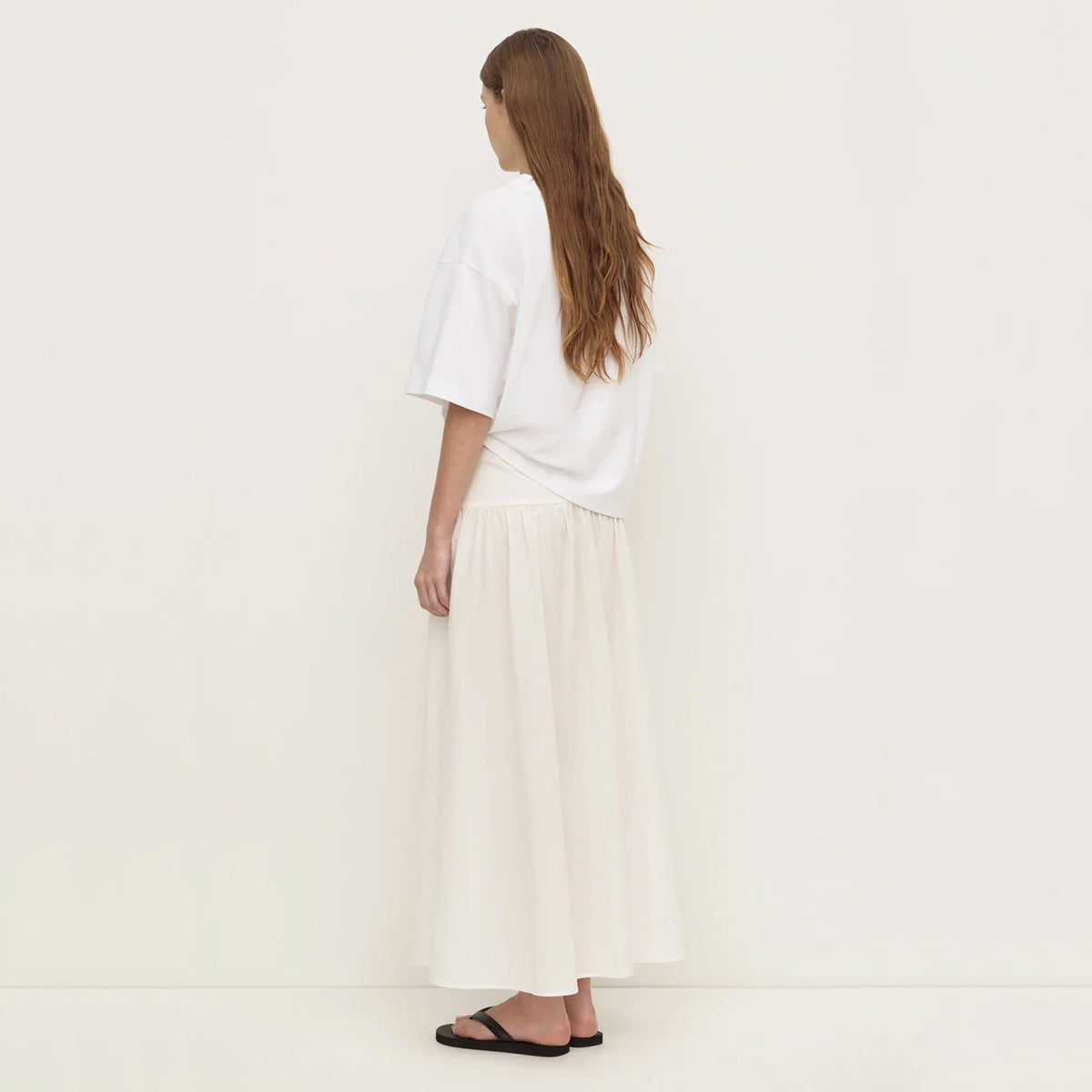 Assembly Label Sarah Cotton Maxi Skirt - White