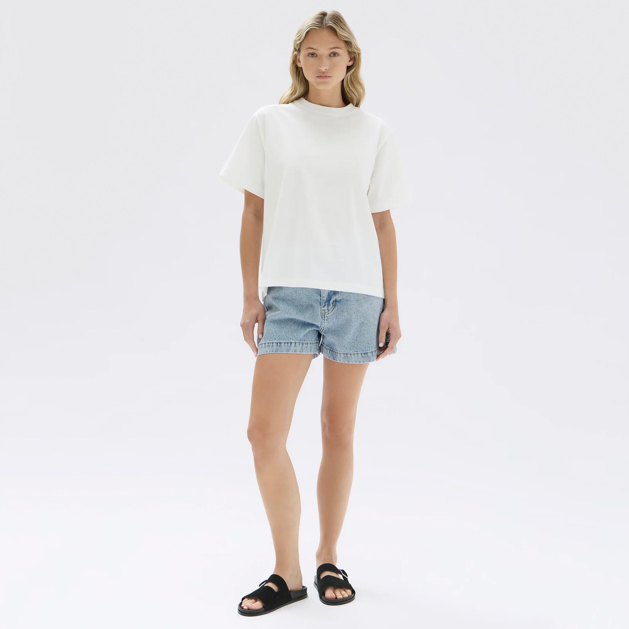 Assembly Label Slub Tee - White