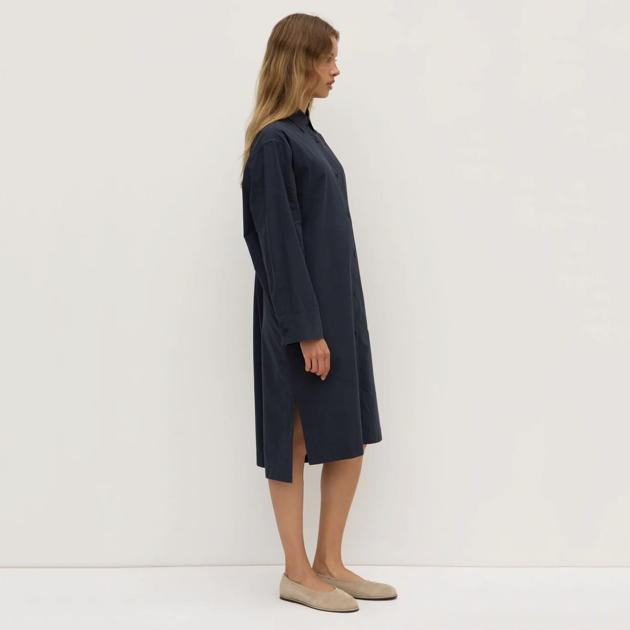 Assembly Label Tammy Shirt Dress - True Navy