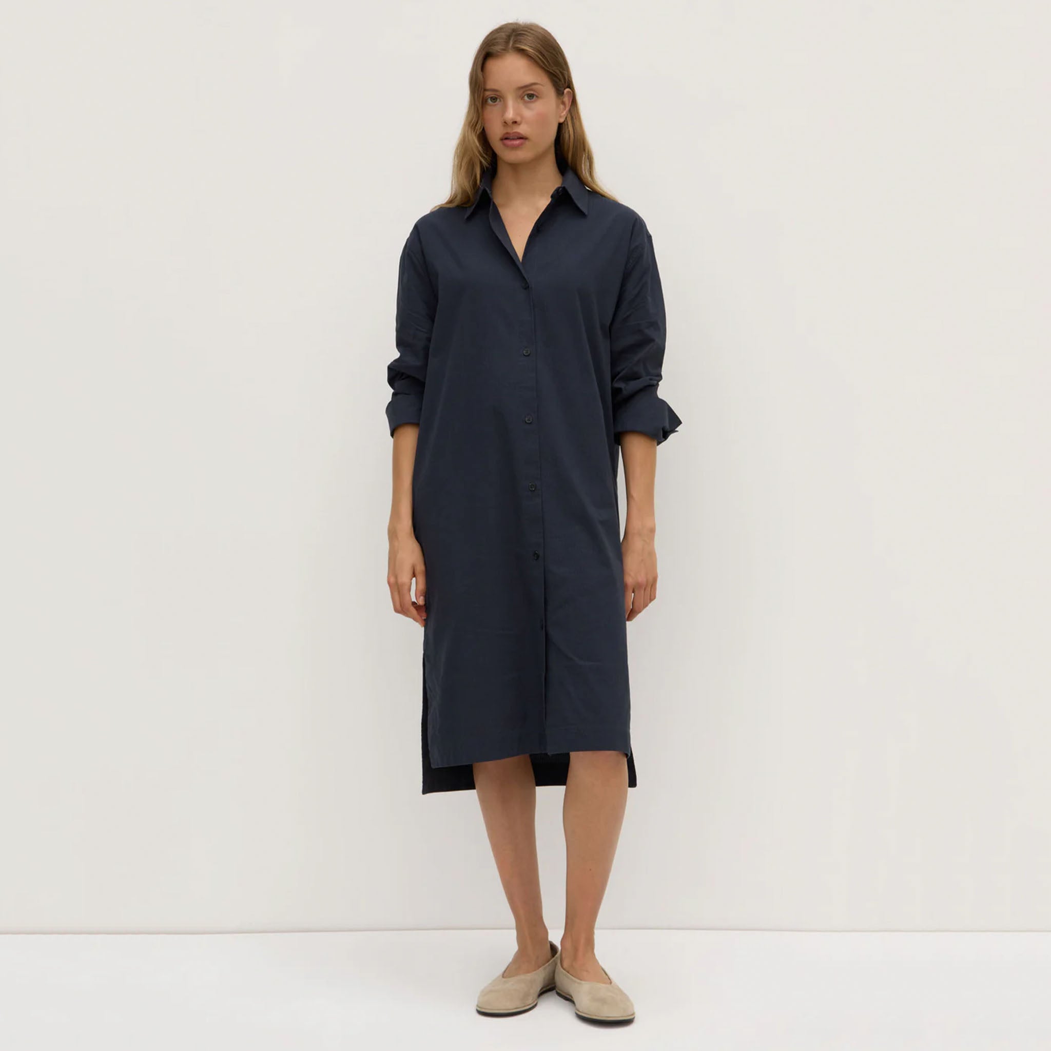 Assembly Label Tammy Shirt Dress - True Navy