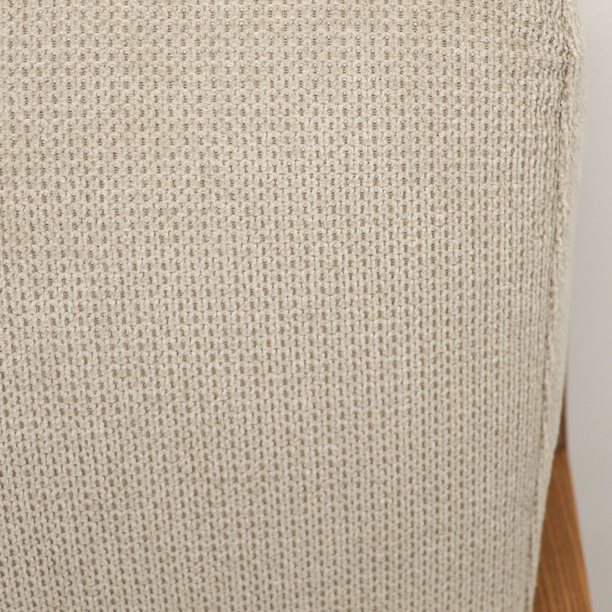 Baker Rubberwood Armchair - Natural with Beige