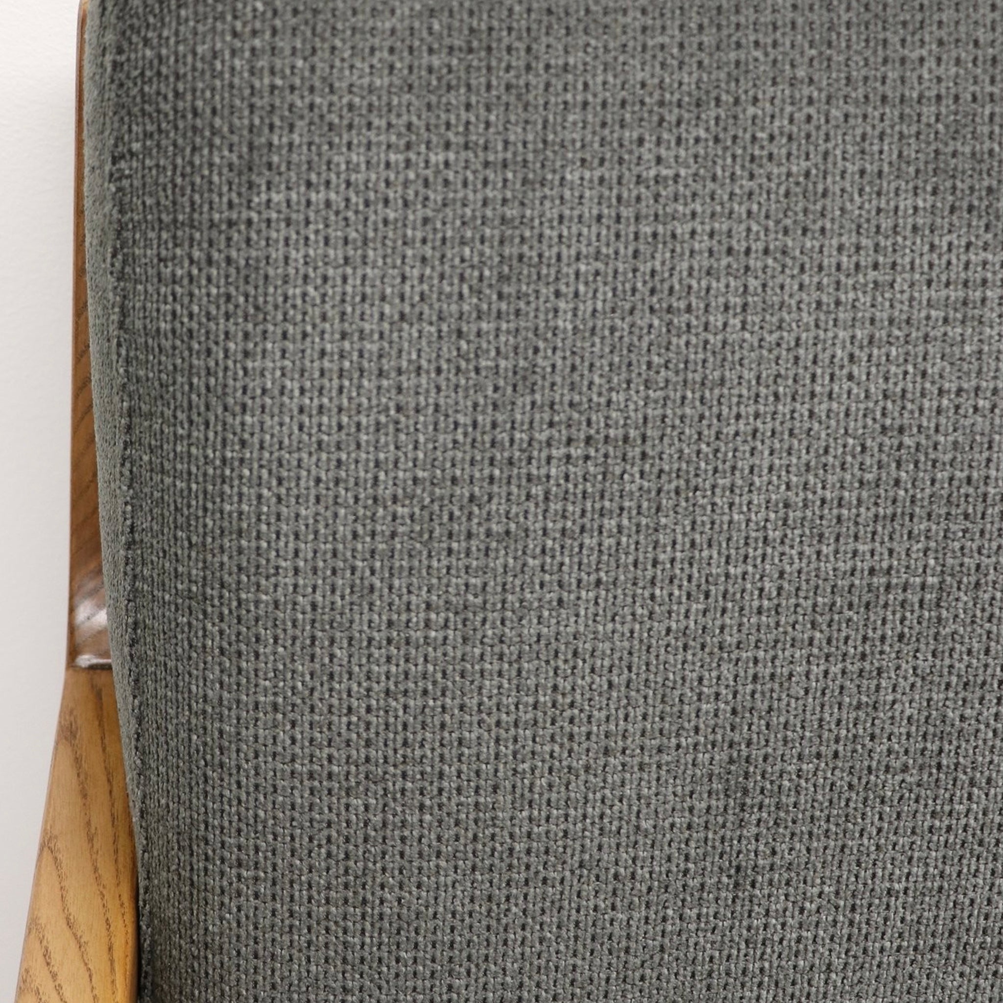 Baker Rubberwood Armchair - Natural with Charcoal