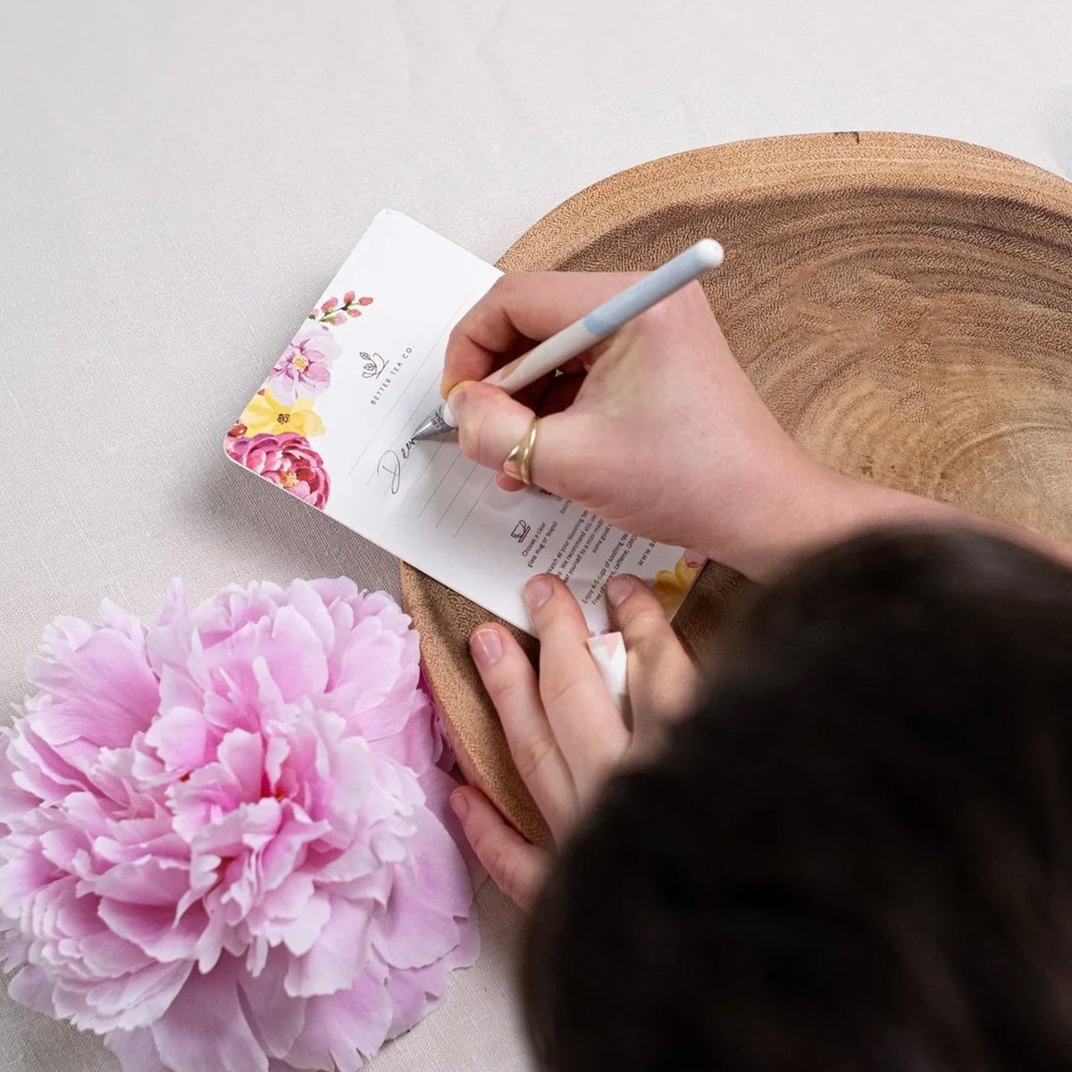 Better Tea Co. Blooming Tea Ball with Affirmation Card