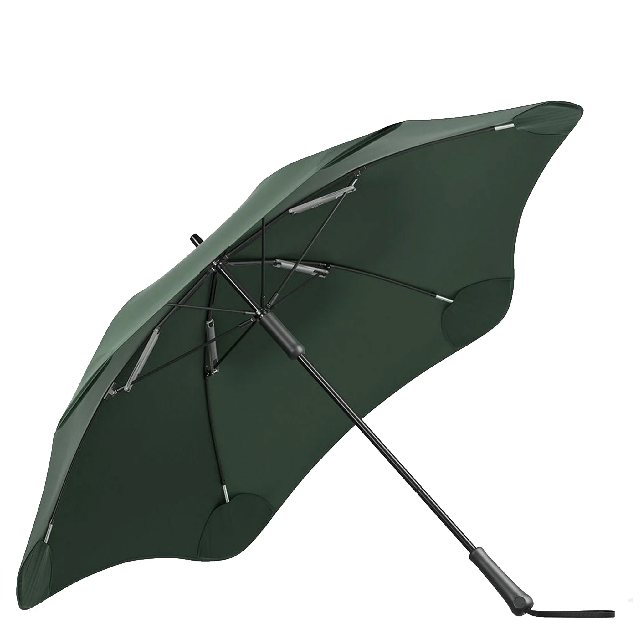 Blunt Classic Core Range Umbrella in green with full tension and easy-grip handle, perfect for rain protection.