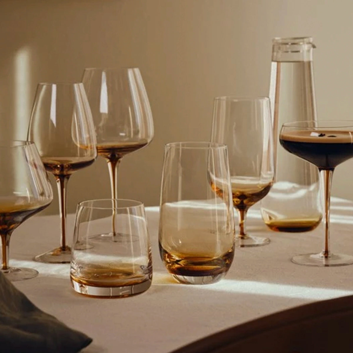 Broste Copenhagen Cocktail Glass - Amber