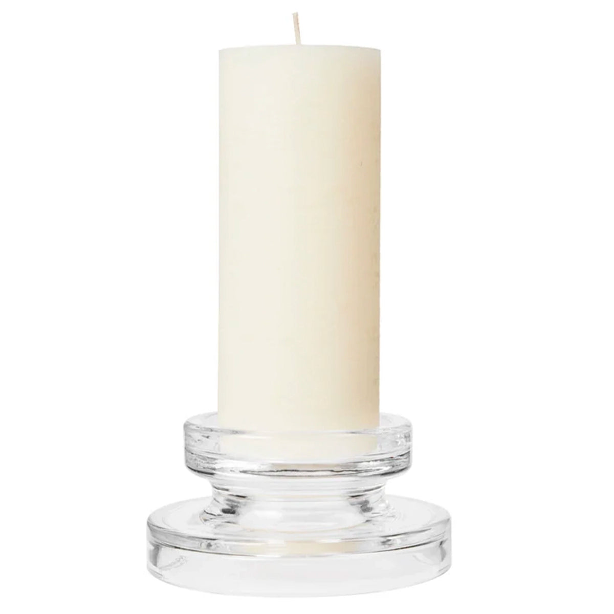 Broste Copenhagen Glass Petra Candleholder - Clear Large