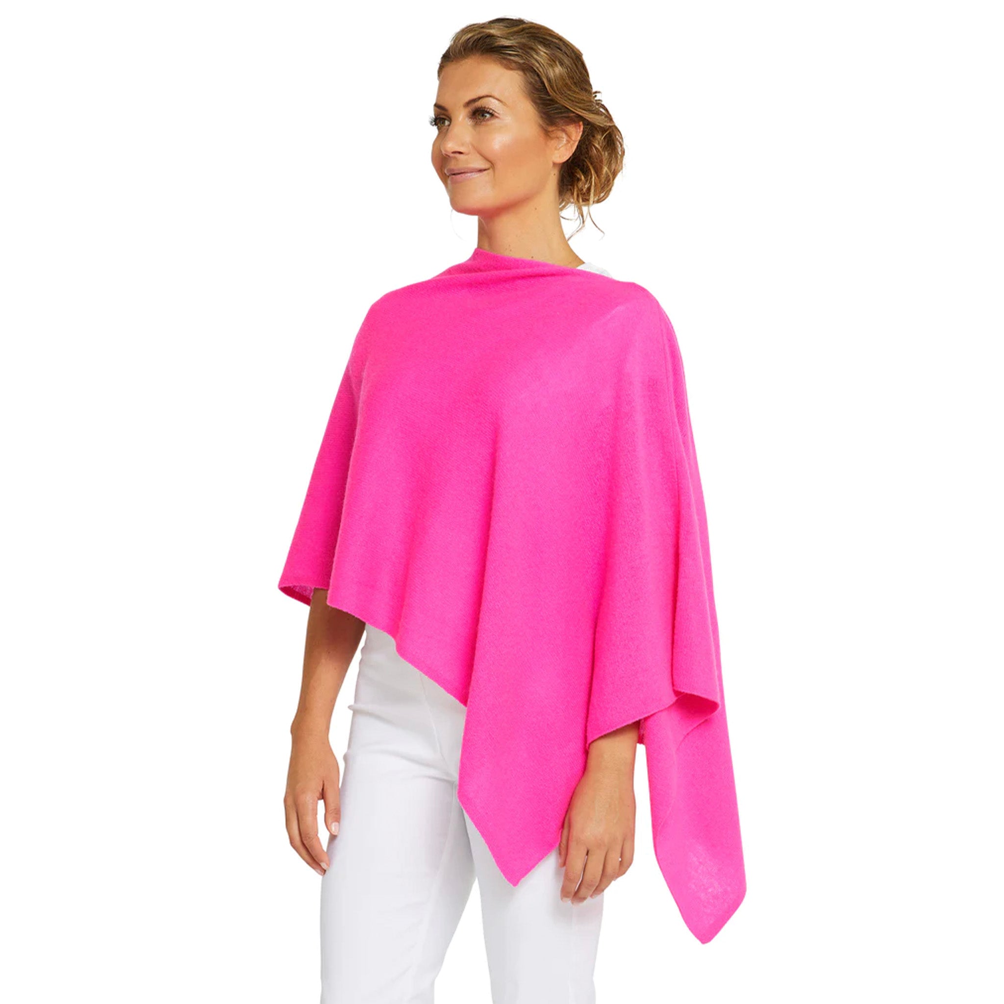 Classic Cashmere Topper - Tickled Pink