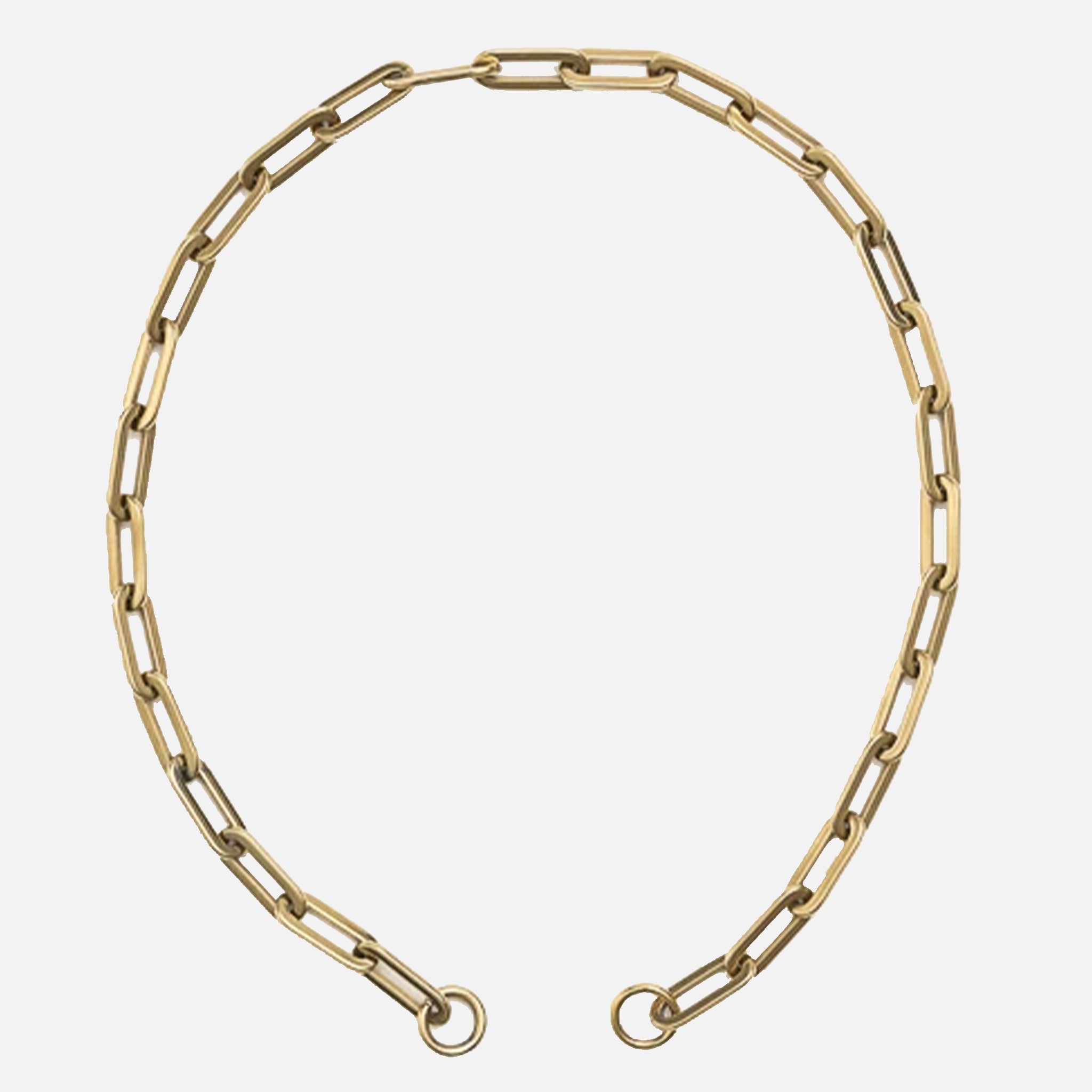 Cathy Pope Long Loop Short Necklace - No Clasp Gold
