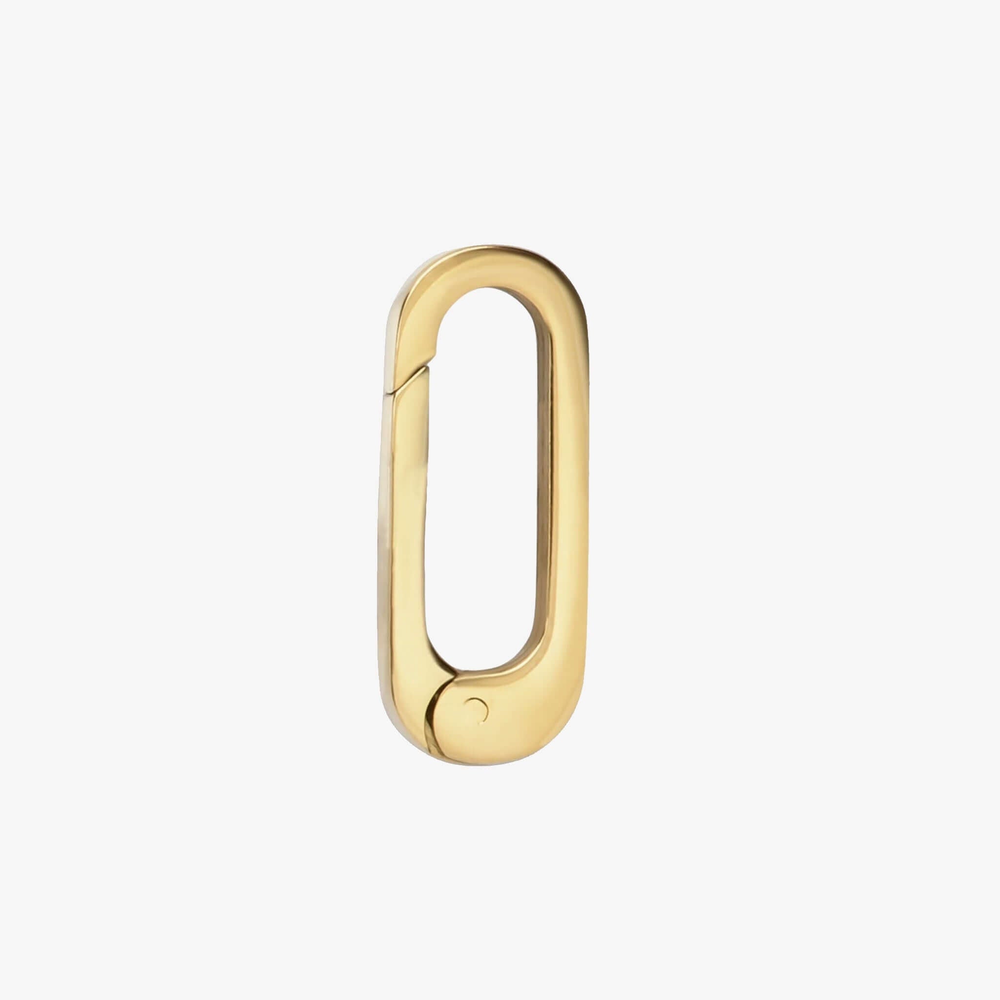 Cathy Pope Paperclip Clasp - Gold, versatile jewelry hardware for connecting chains and hanging charms.