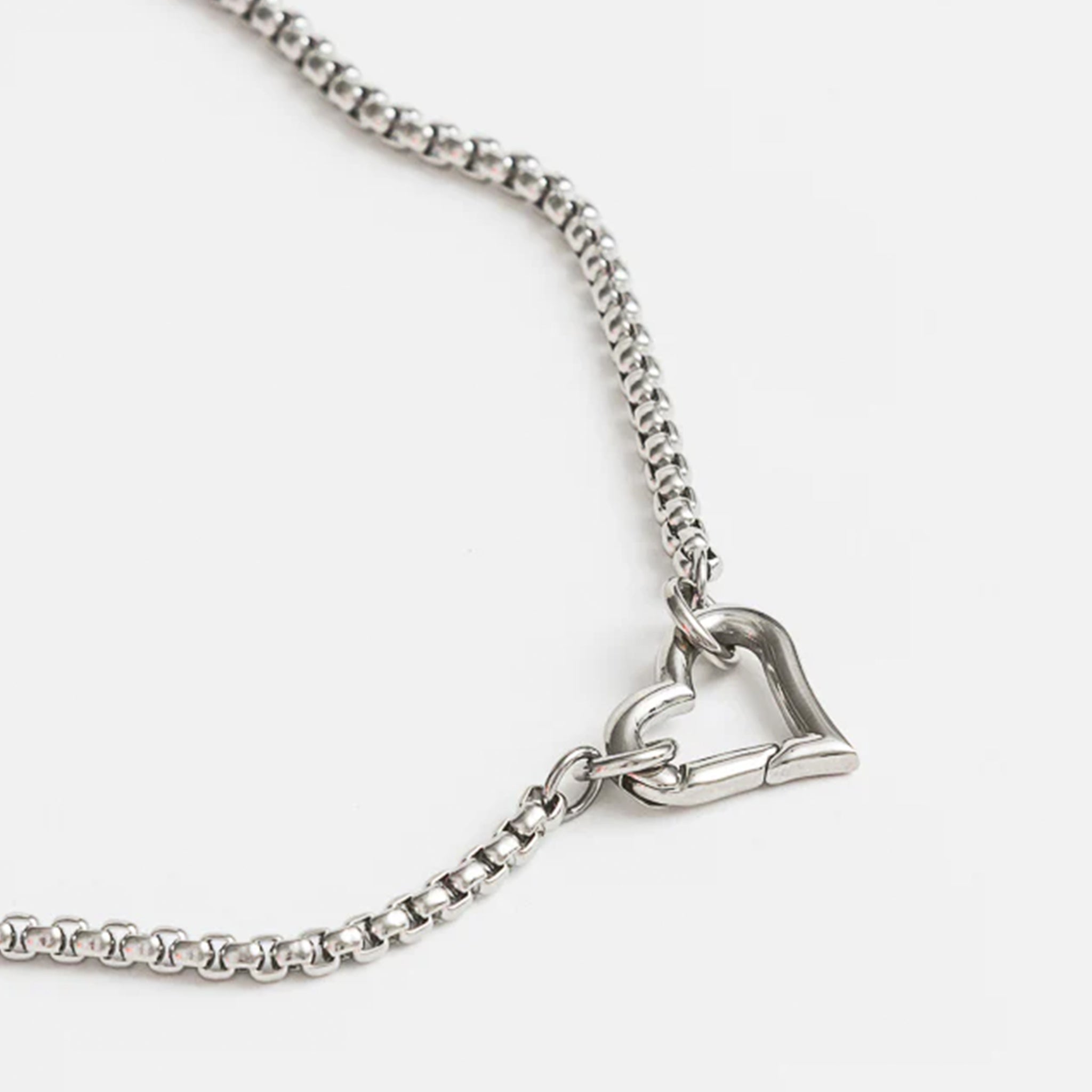 Cathy Pope Heart Clasp Small - Stainless Steel