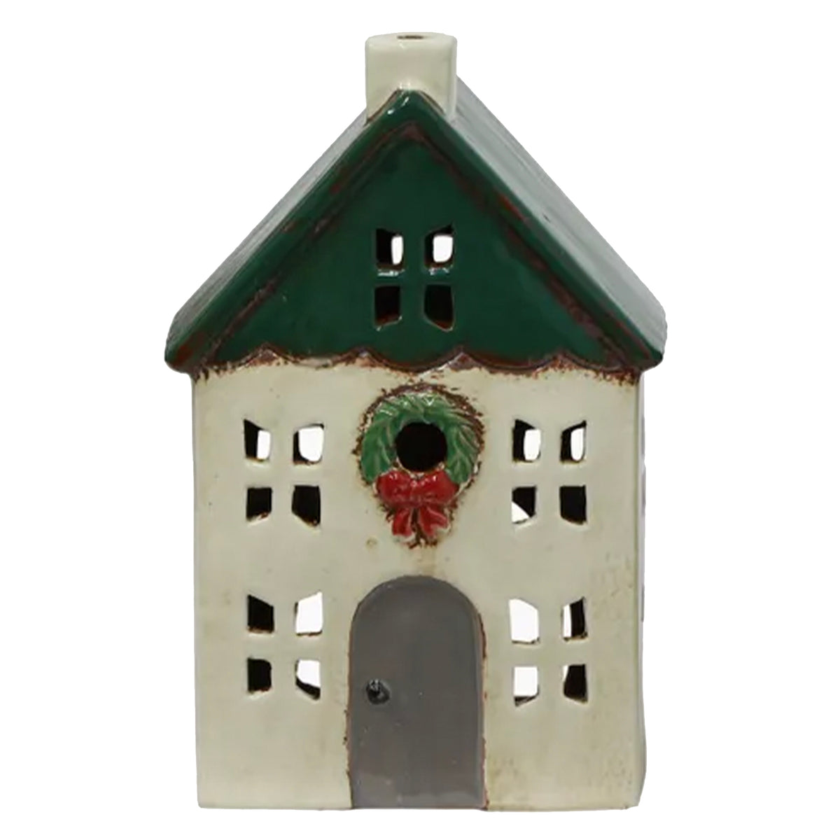 Keramik Teelicht Haus