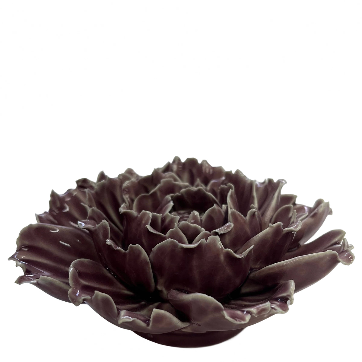 Ceramic Cabbage - Mauve 12cm