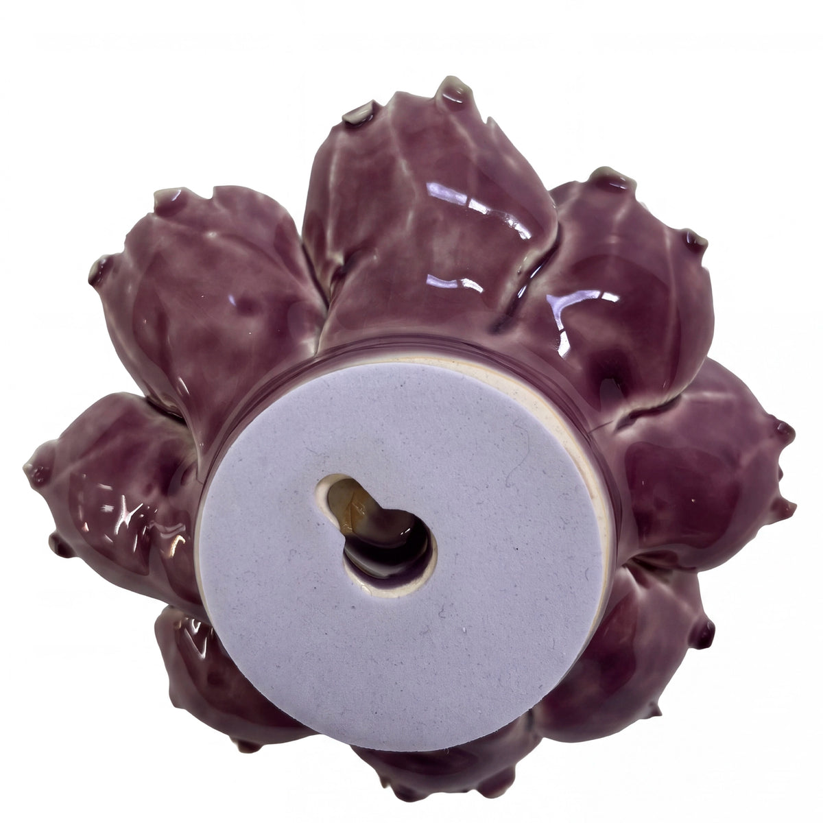 Ceramic Cabbage - Mauve 12cm