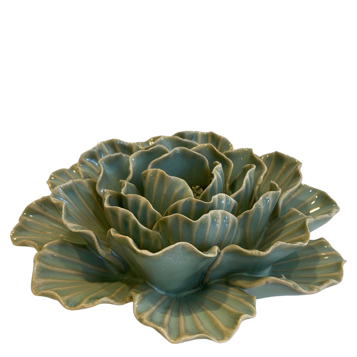 Ceramic Dahlia Flower - Mist 17cm