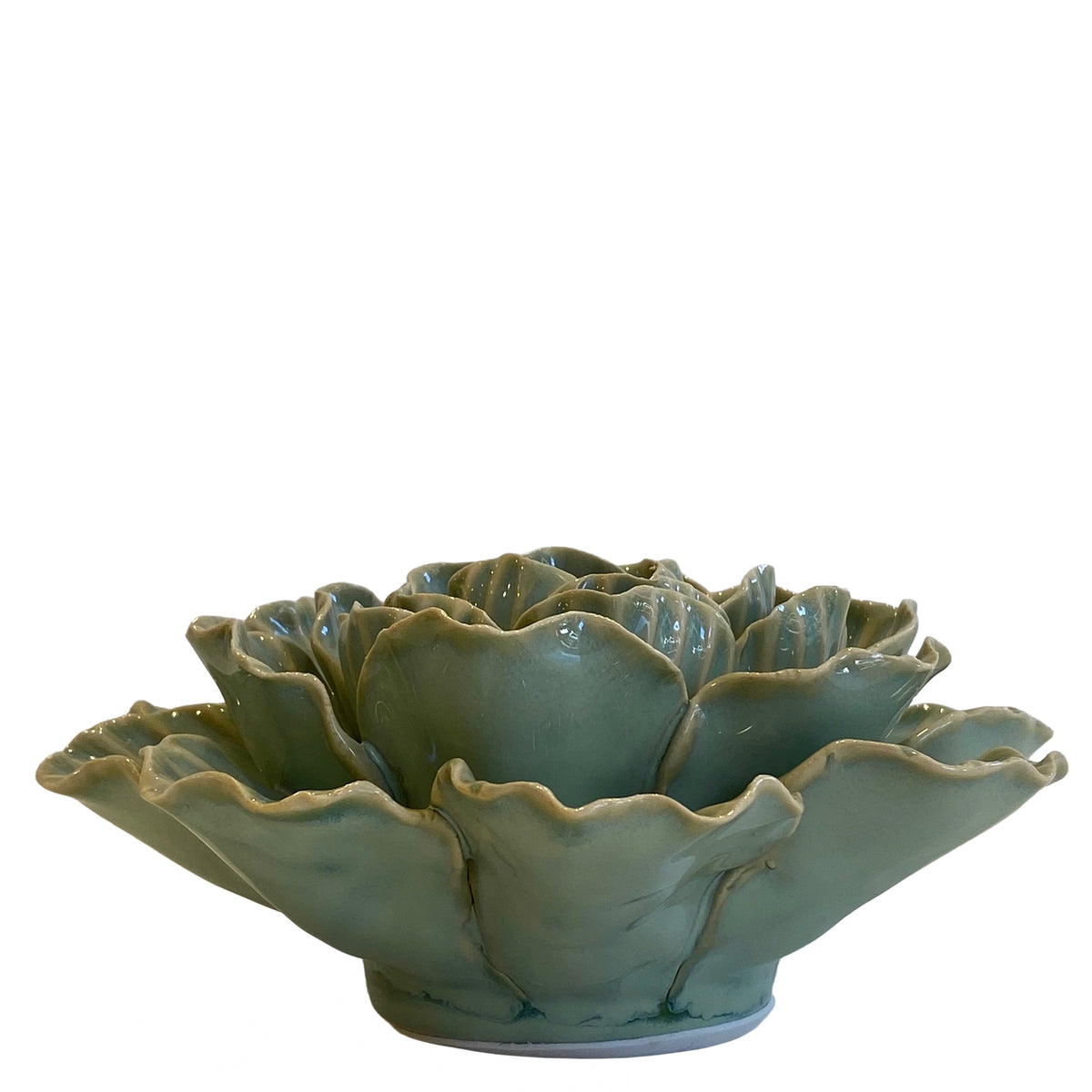 Ceramic Dahlia Flower - Mist 17cm