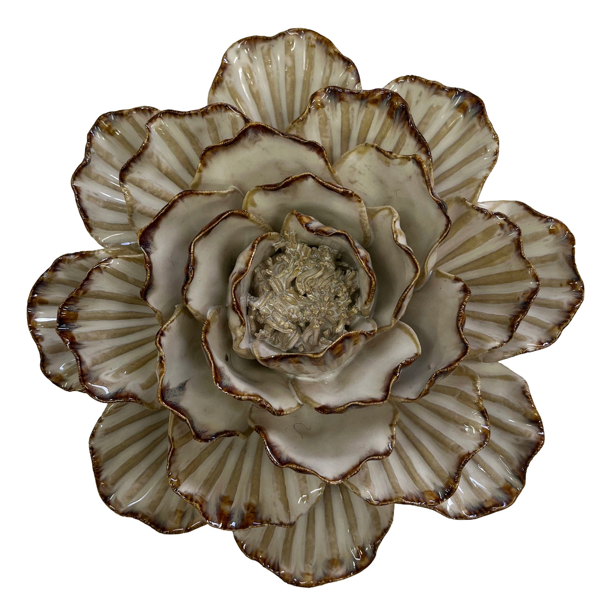 Ceramic Flower - Pistachio 17cm