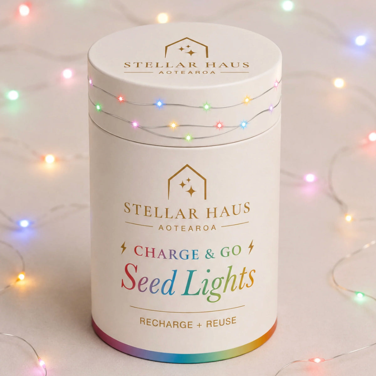 Charge & Go Seed Lights - Silver / Multicolour 2m