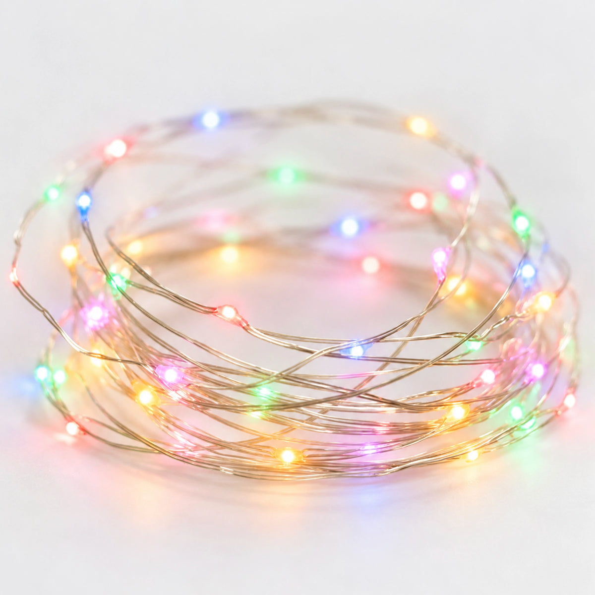 Charge & Go Seed Lights - Silver / Multicolour 2m