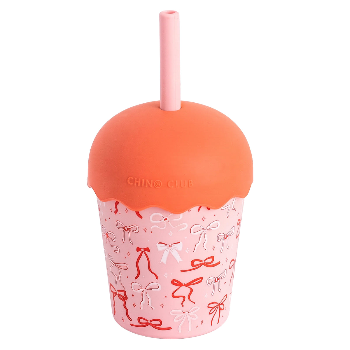Chino Club Mini Smoothie 200ml Cup & Straw - Bows