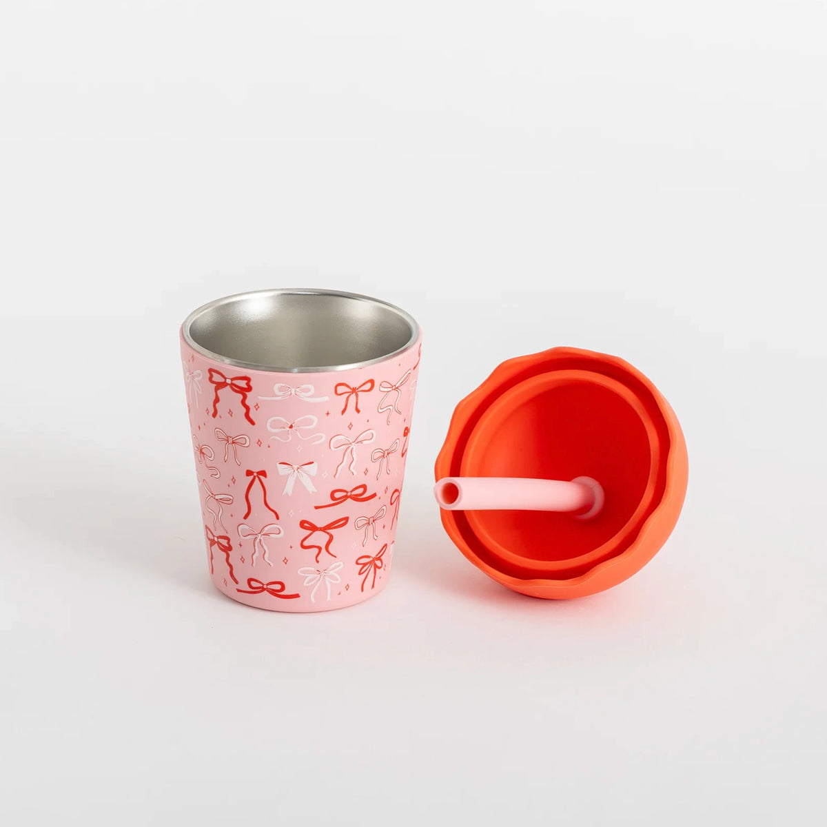 Chino Club Mini Smoothie 200ml Cup & Straw - Bows