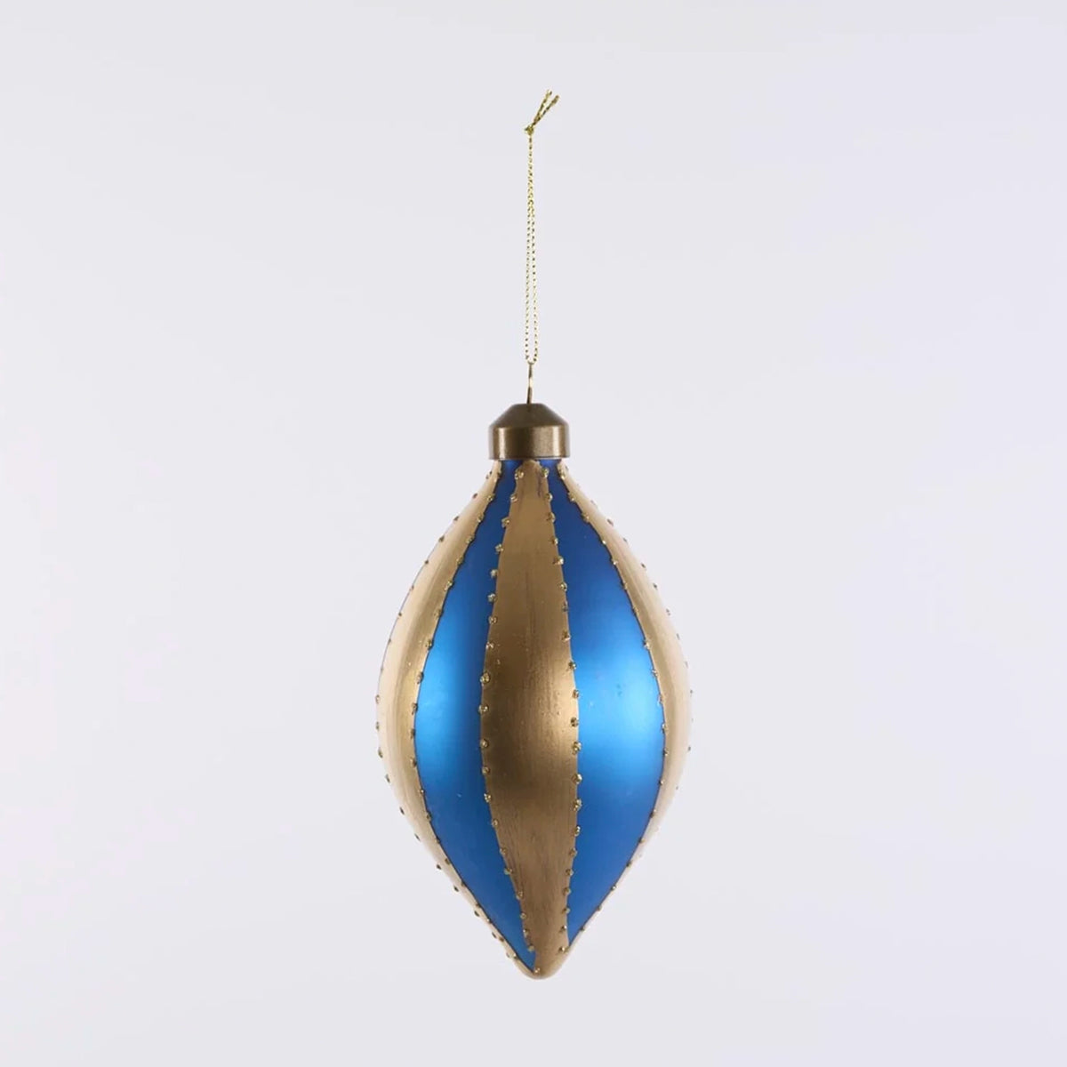 Christmas Carnival Glass Baubles Set - Multicolour Teardrop