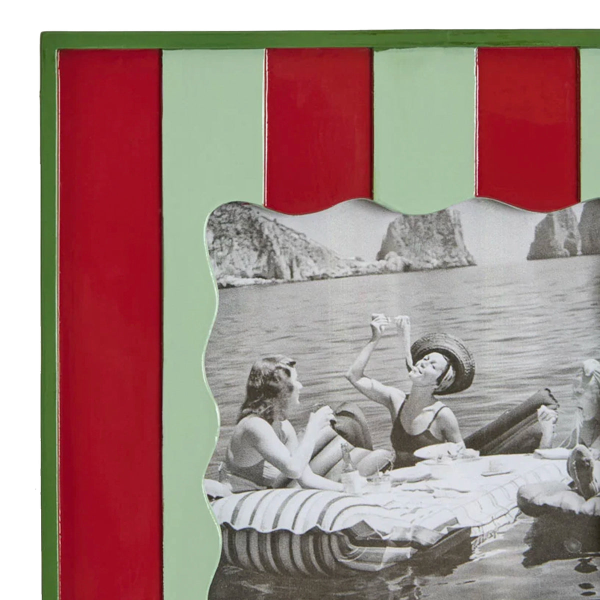 Ciao Bella Resin Photo Frame - 4x4 Red & Green