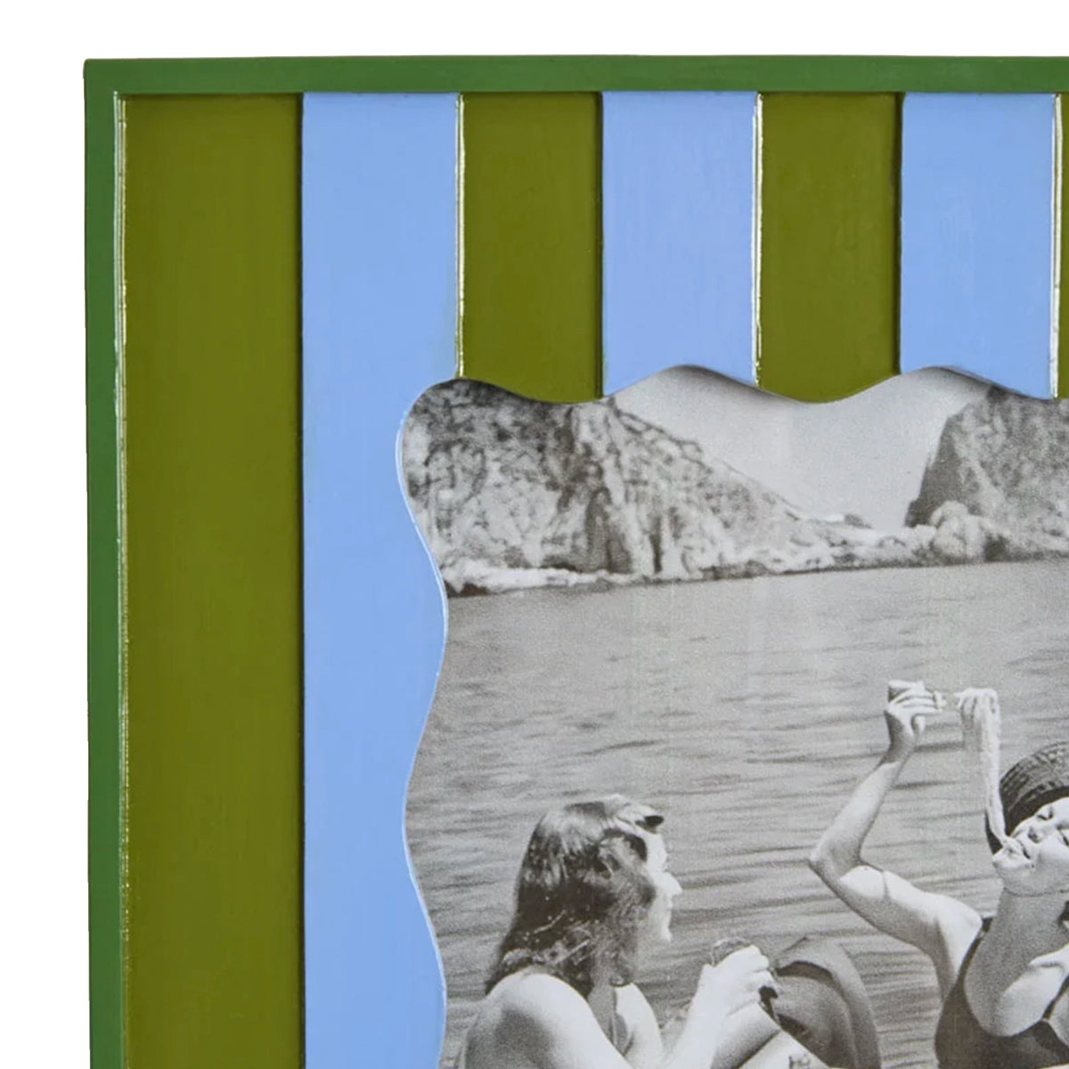 Ciao Bella Resin Photo Frame - 4x6 Green & Blue