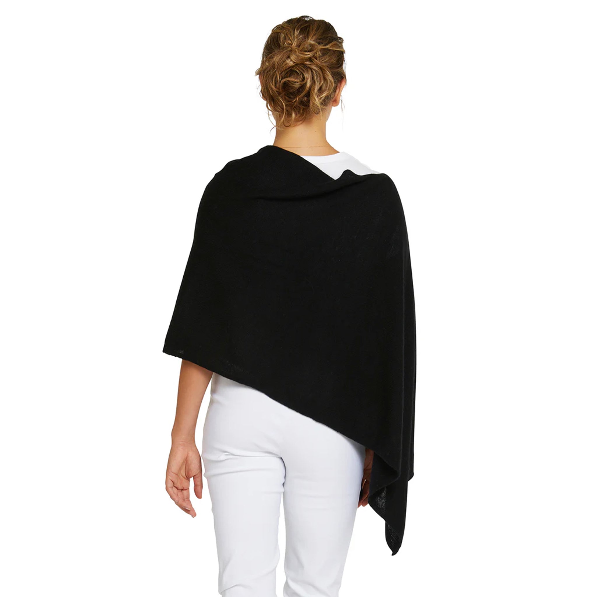 Classic Cashmere Topper - Ebony