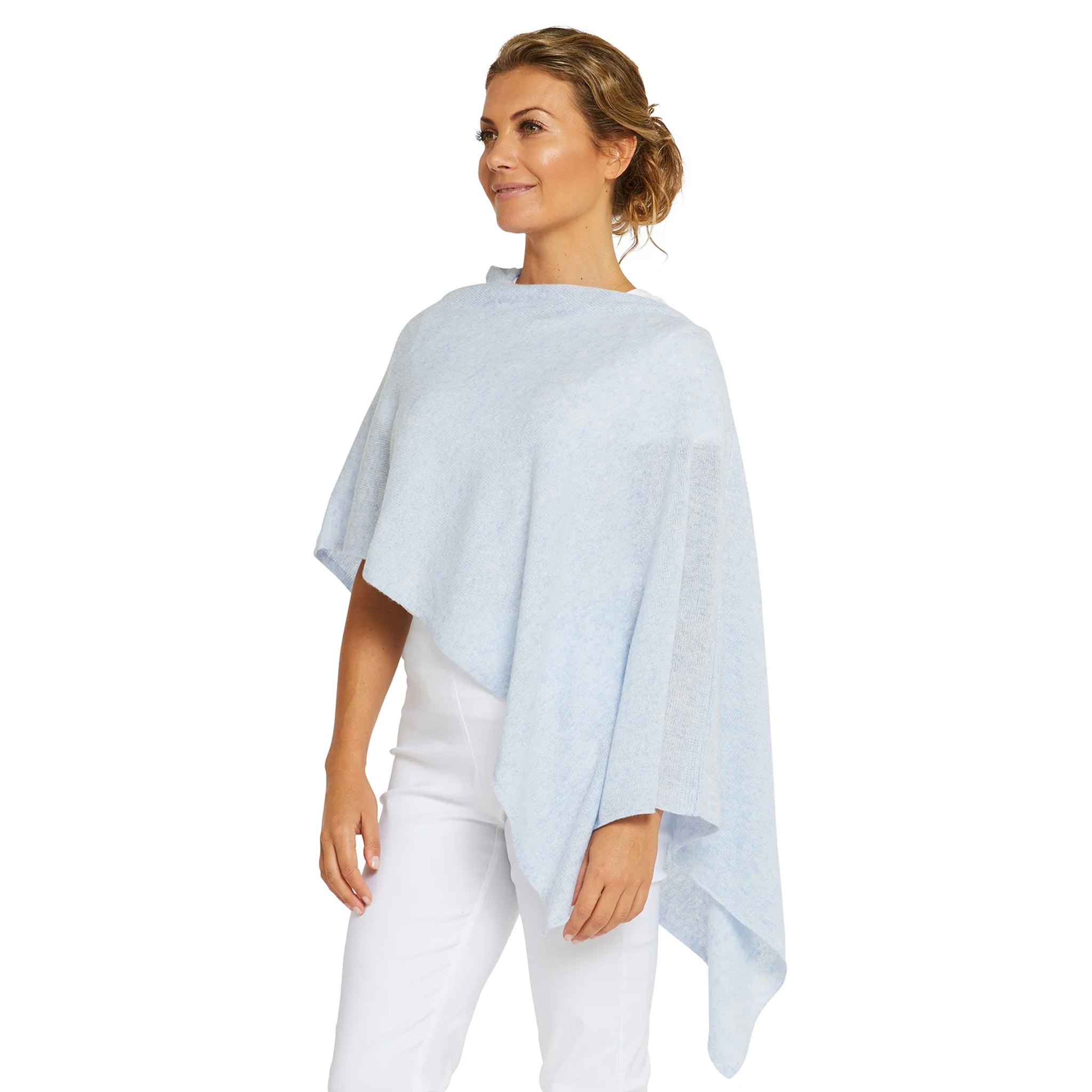 Classic Cashmere Topper - Periwinkle