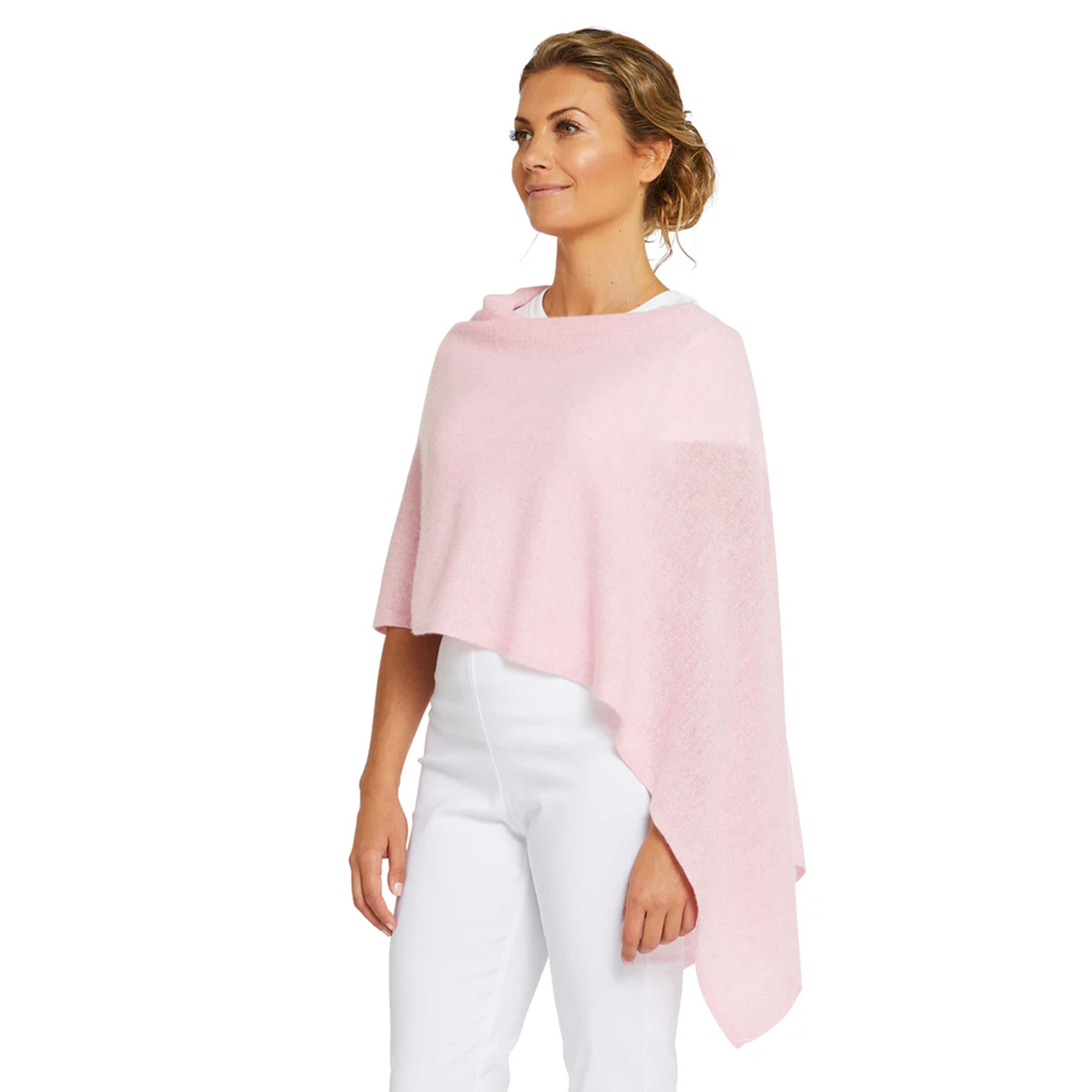 Classic Cashmere Topper - Pink Swirl