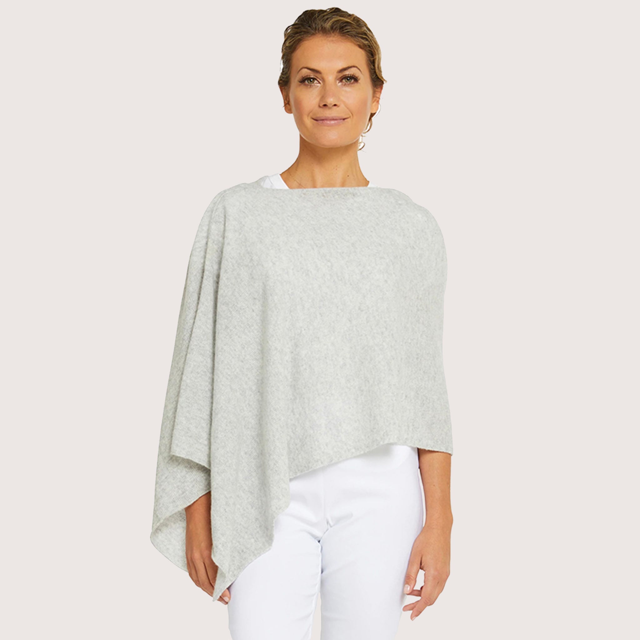 Esperance & Co Classic Cashmere Topper - Ash
