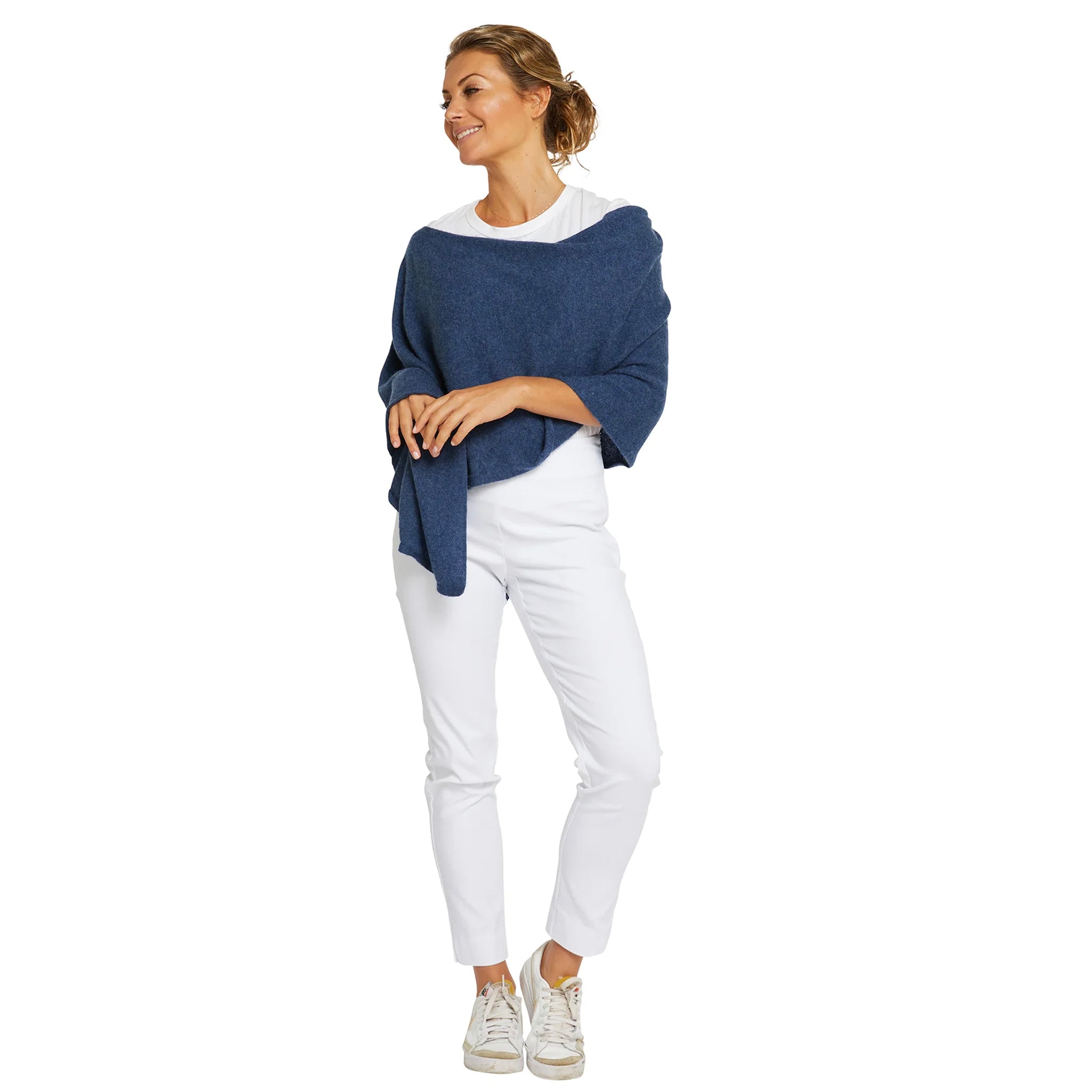 Classic Cashmere Topper - Denim