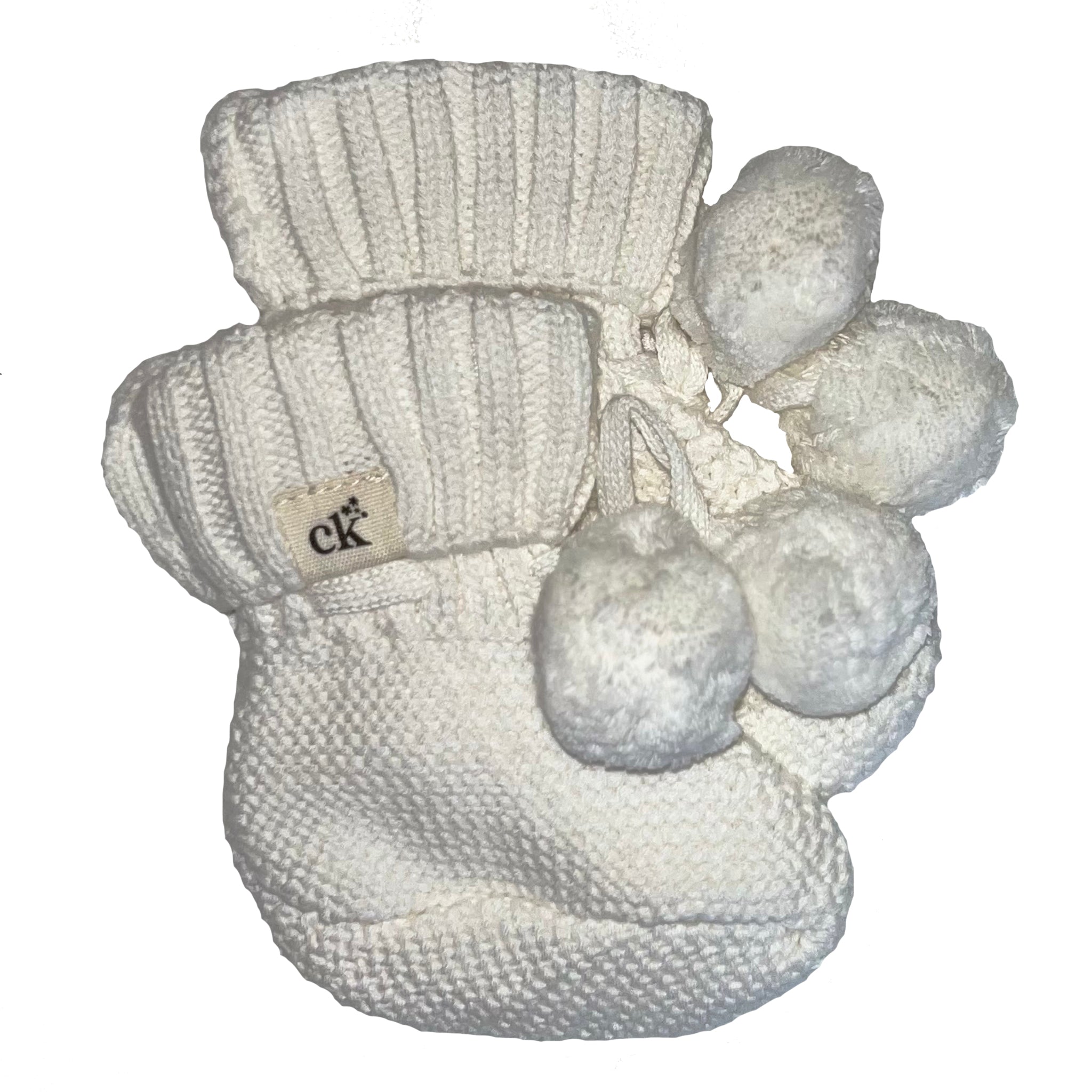 Confetti Kidz Baby Knit Booties - Milk Poms