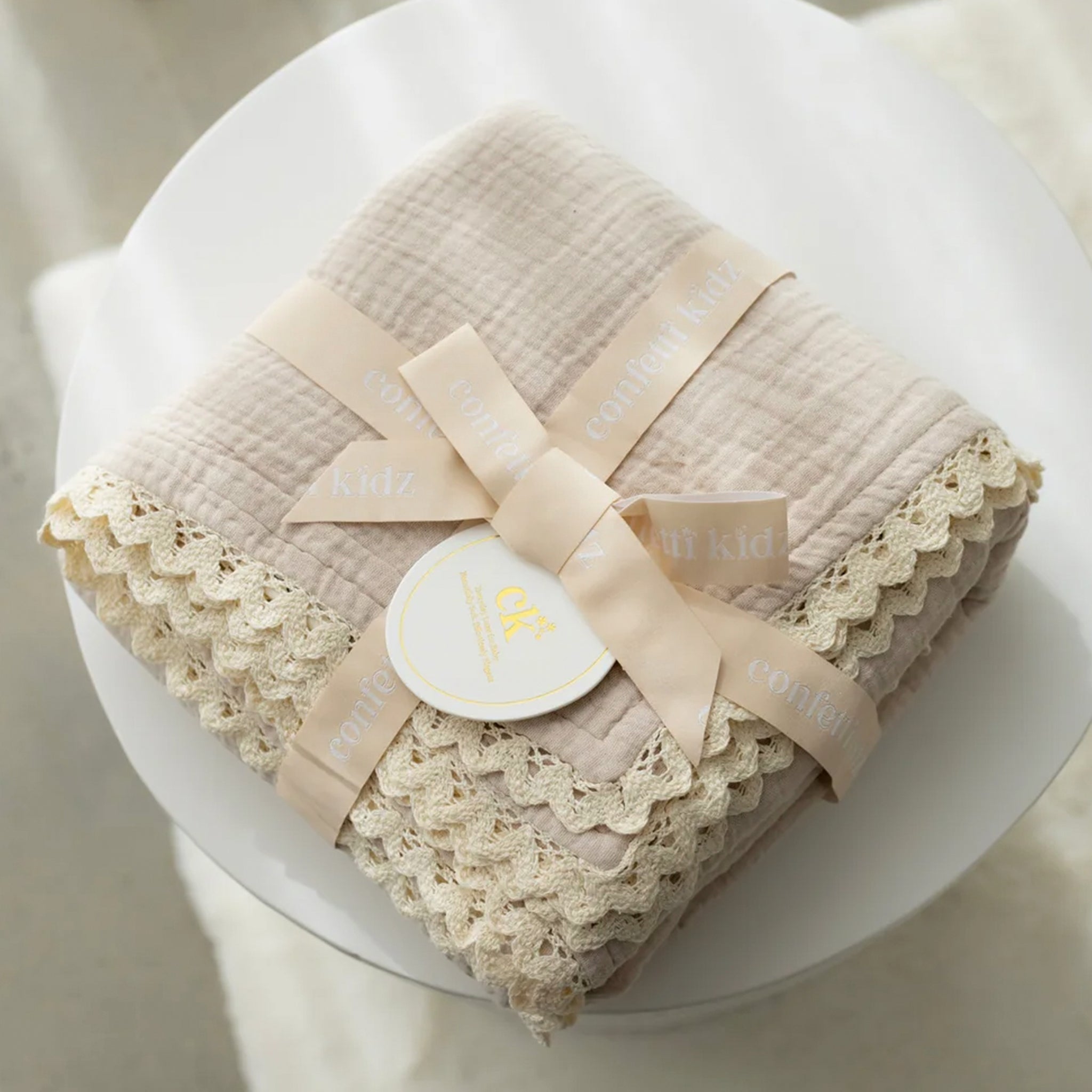 Confetti Kidz Classic Muslin Blanket - Oatmeal