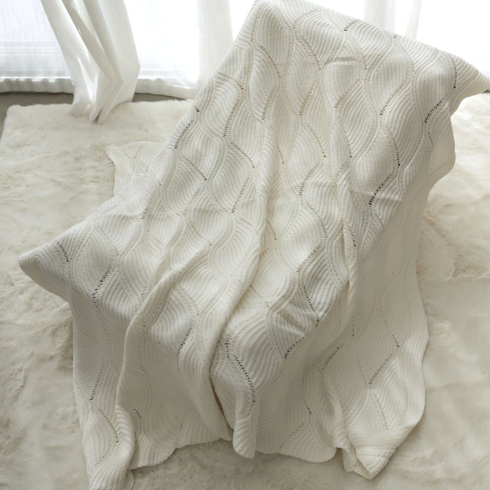 Confetti Kidz Keepsake Knit Blanket - Milk