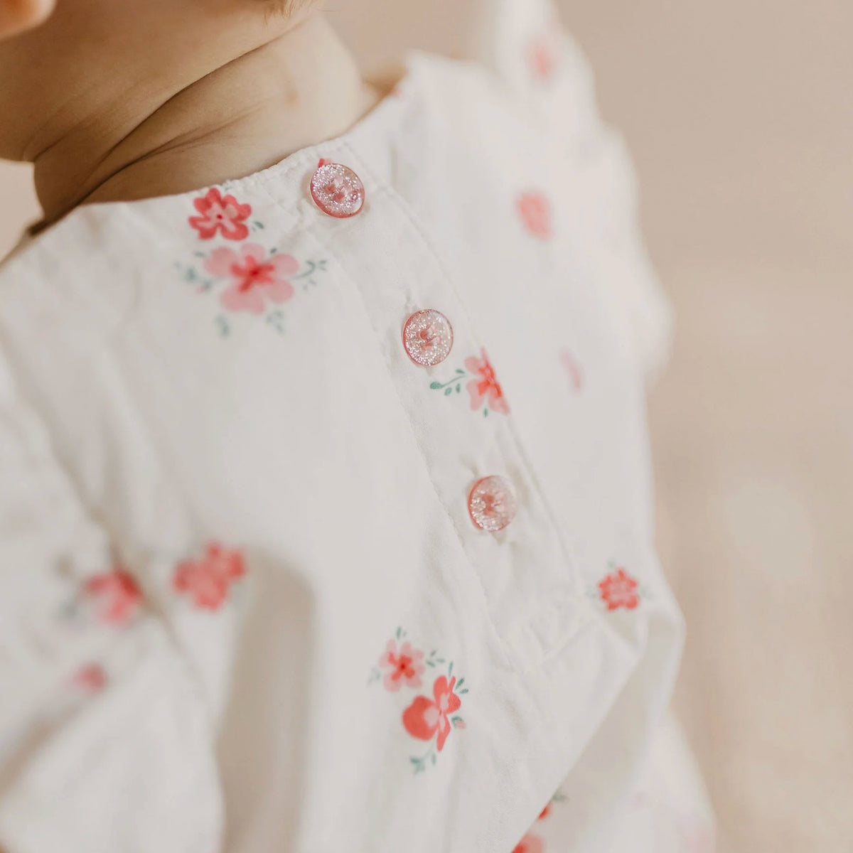 Confetti Kidz Organic Ruffle Set - Pink Posies