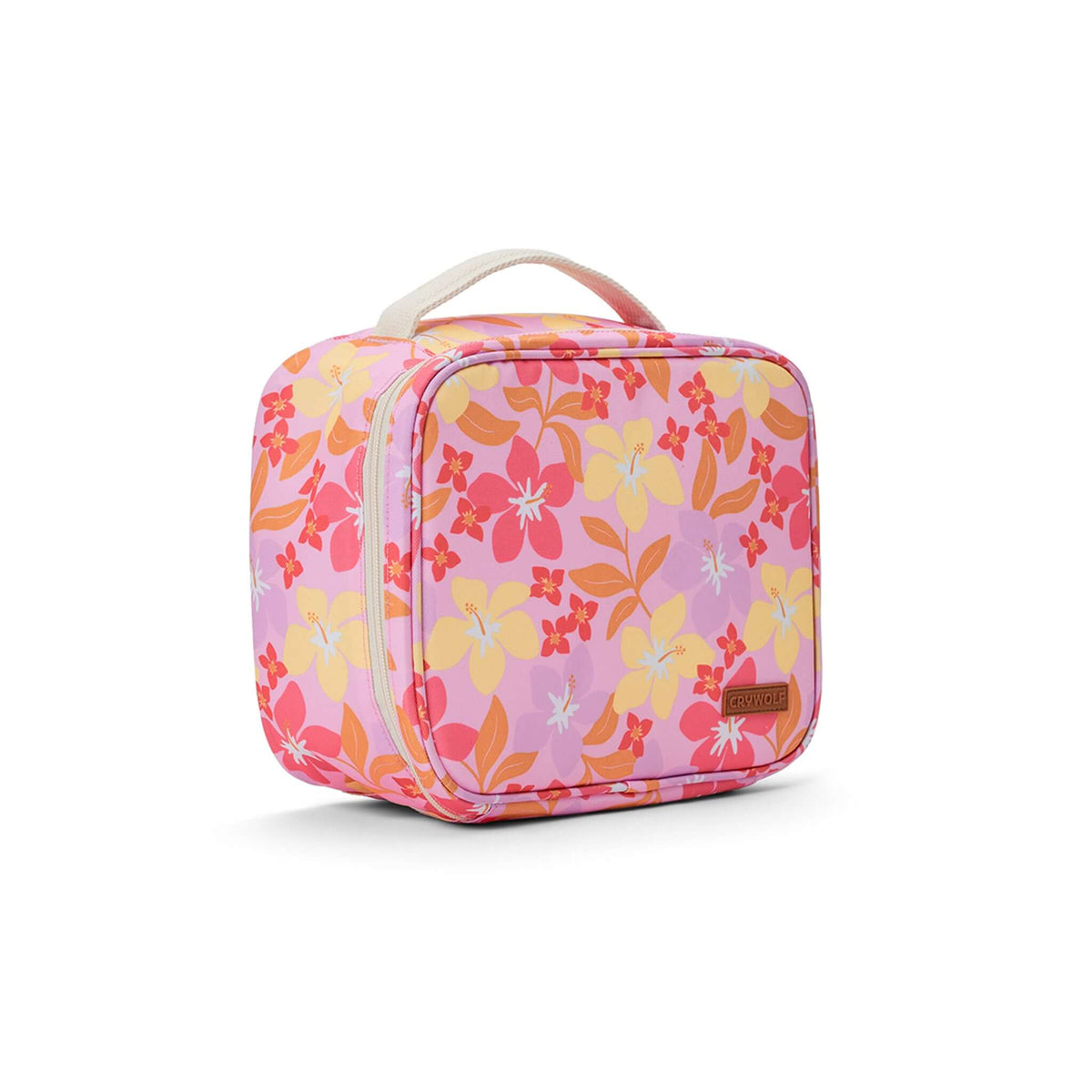 Crywolf Everyday Lunch Bag - Hibiscus Daze floral print insulated lunch bag for kids.