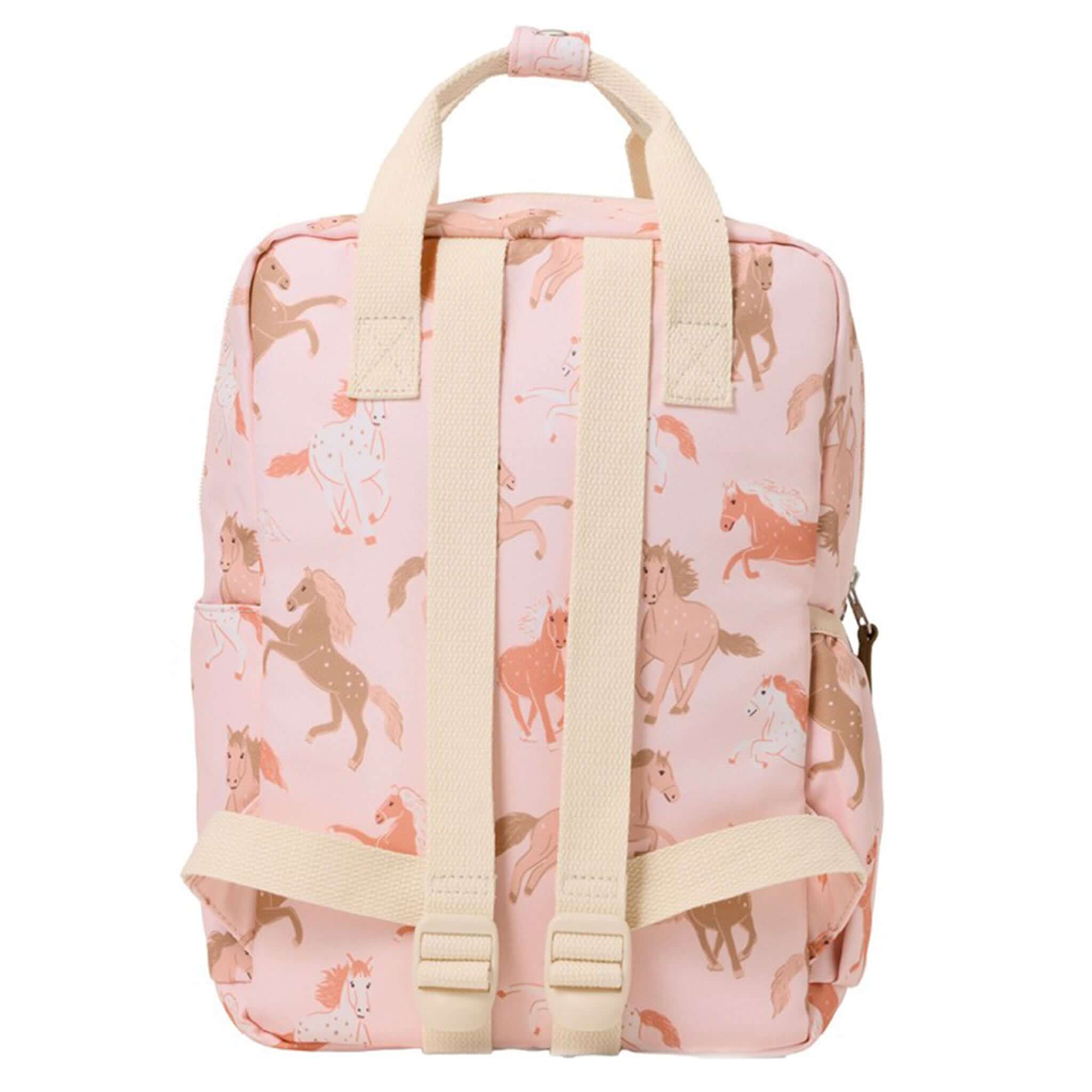 Alt Tag: Crywolf Mini Backpack - Blush Ponies kids mini backpack with blush pink pony print, lightweight 9L daypack with adjustable straps