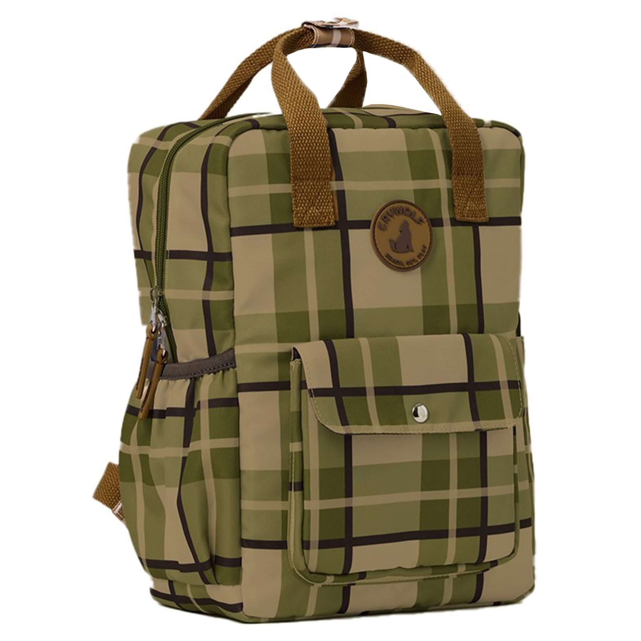Alt Tag: Crywolf Mini Backpack - Field Plaid kids mini backpack 9L recycled water-resistant durable lightweight for kindy and playdates