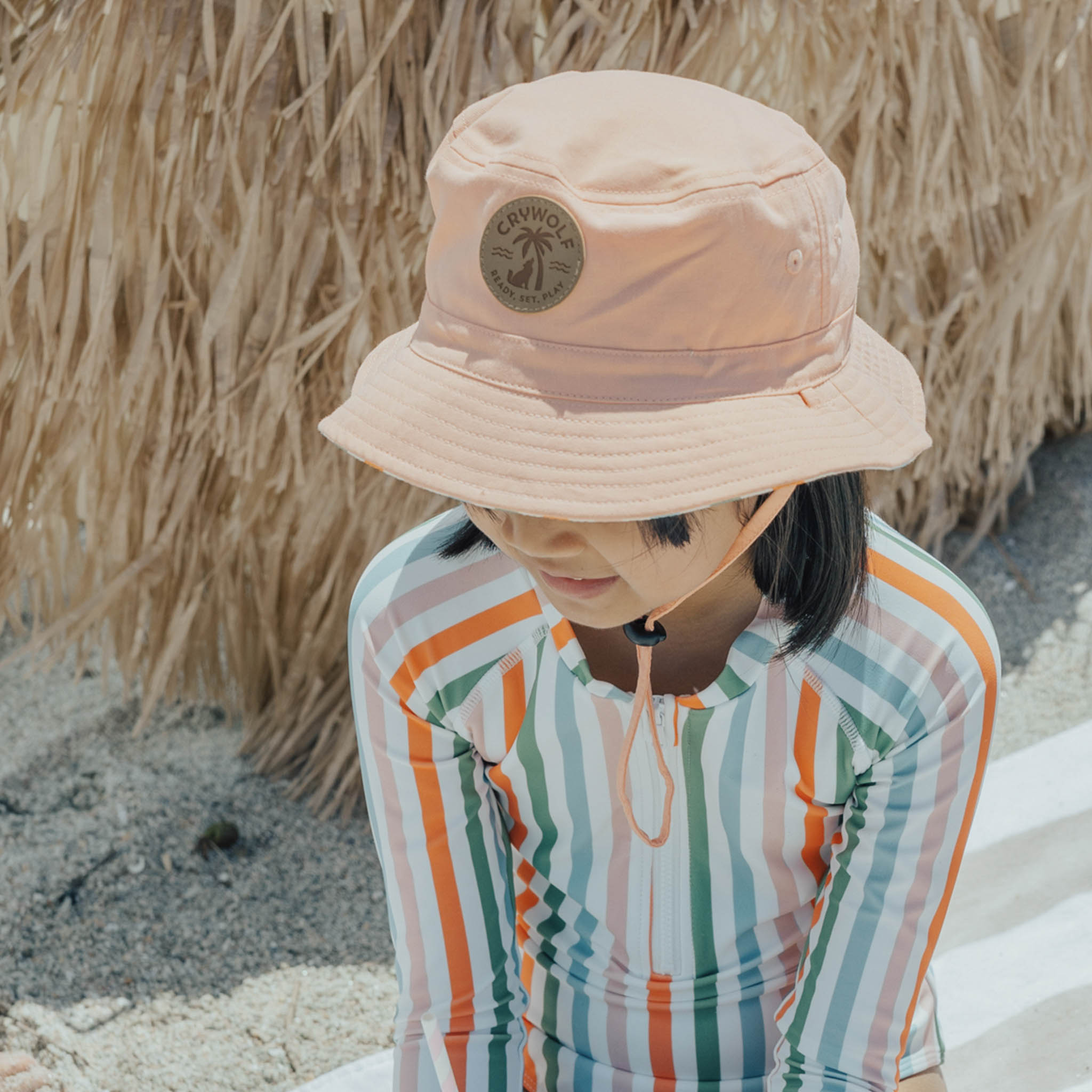 Crywolf Reversible Bucket Hat - Summer Stripe