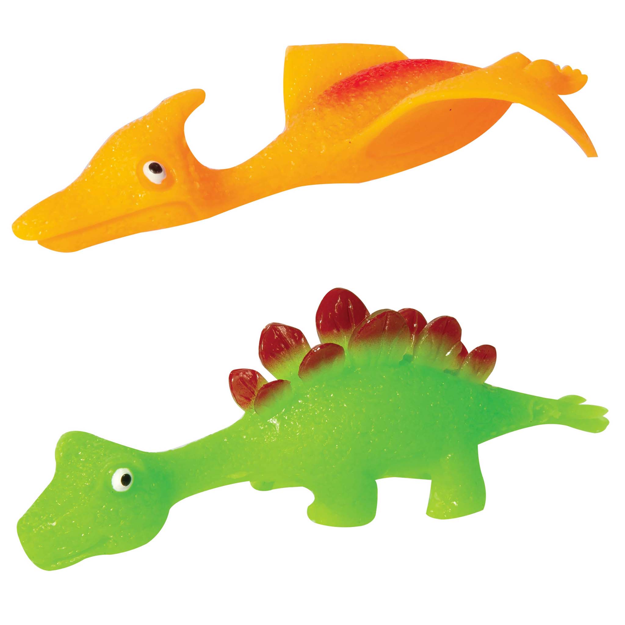 Dinosaur Slingshot - Pteranodon & Apatosaurus Toys Not specified Green Apatosaurus & Orange Pteranodon 