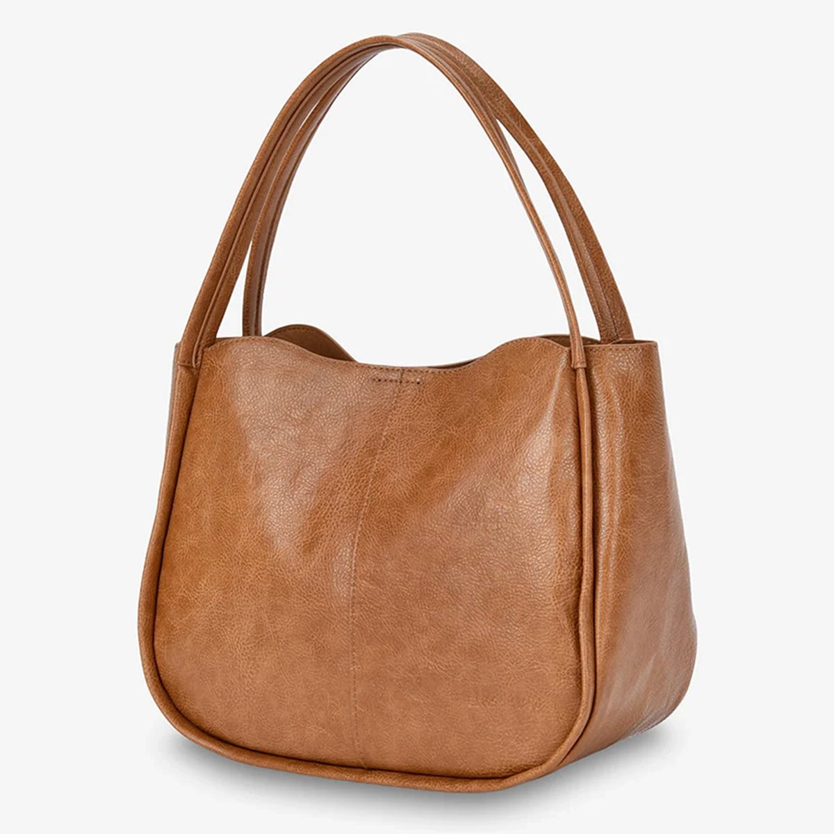 Elms+King Capri Shoulder Bag - Tan Pebble