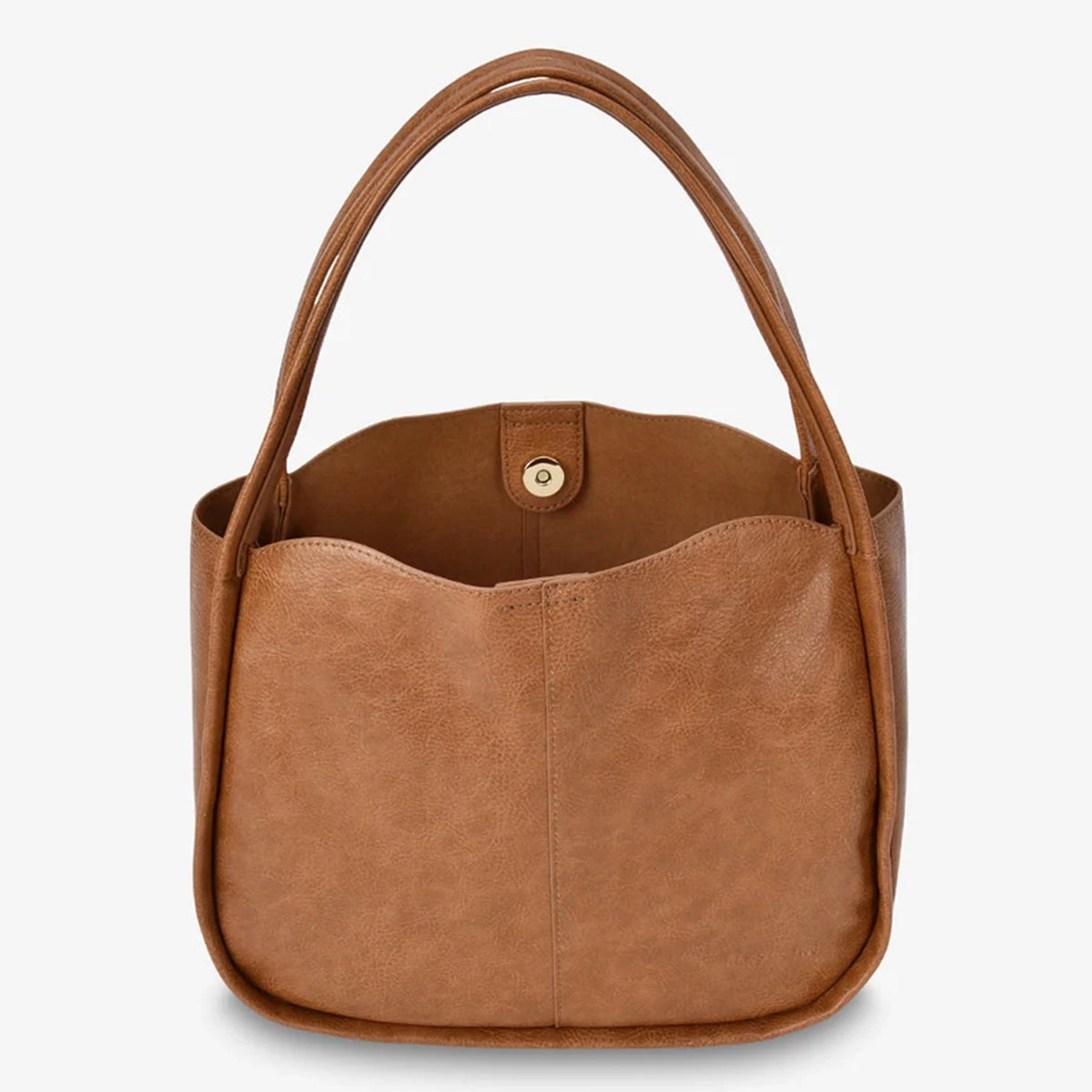 Elms+King Capri Shoulder Bag - Tan Pebble