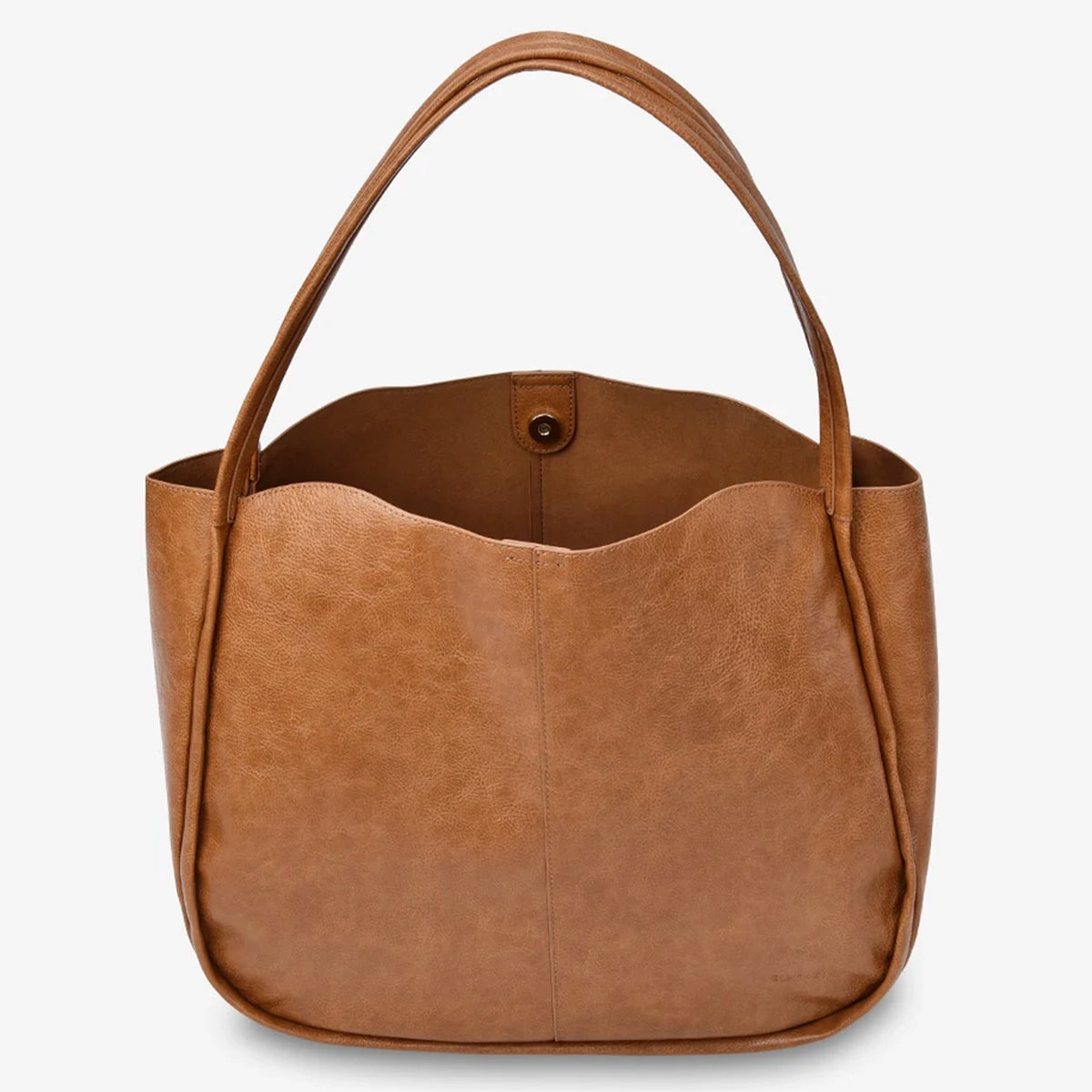 Elms+King Capri Tote - Tan Pebble