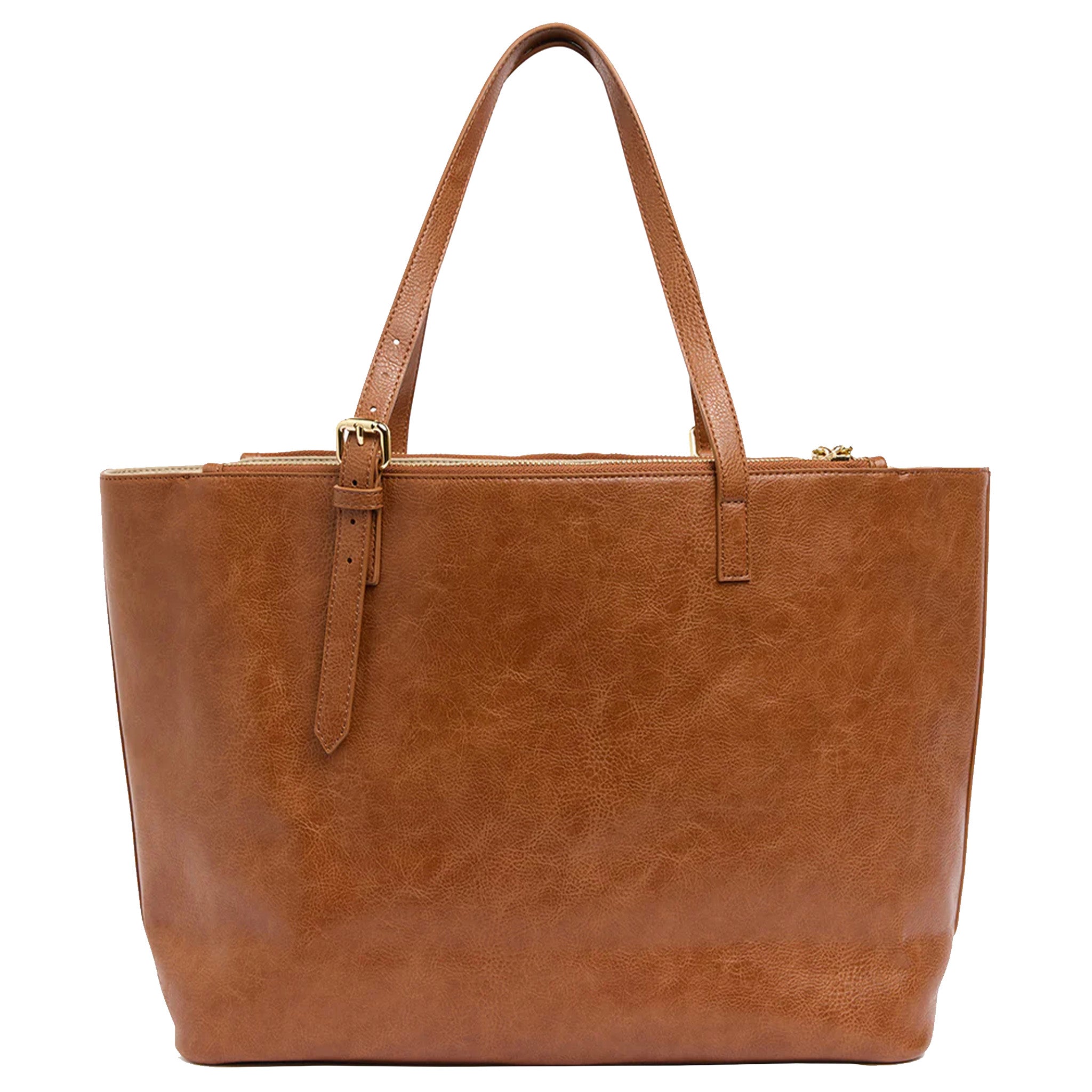 Elms+King Carmine Tote - Tan & Oyster