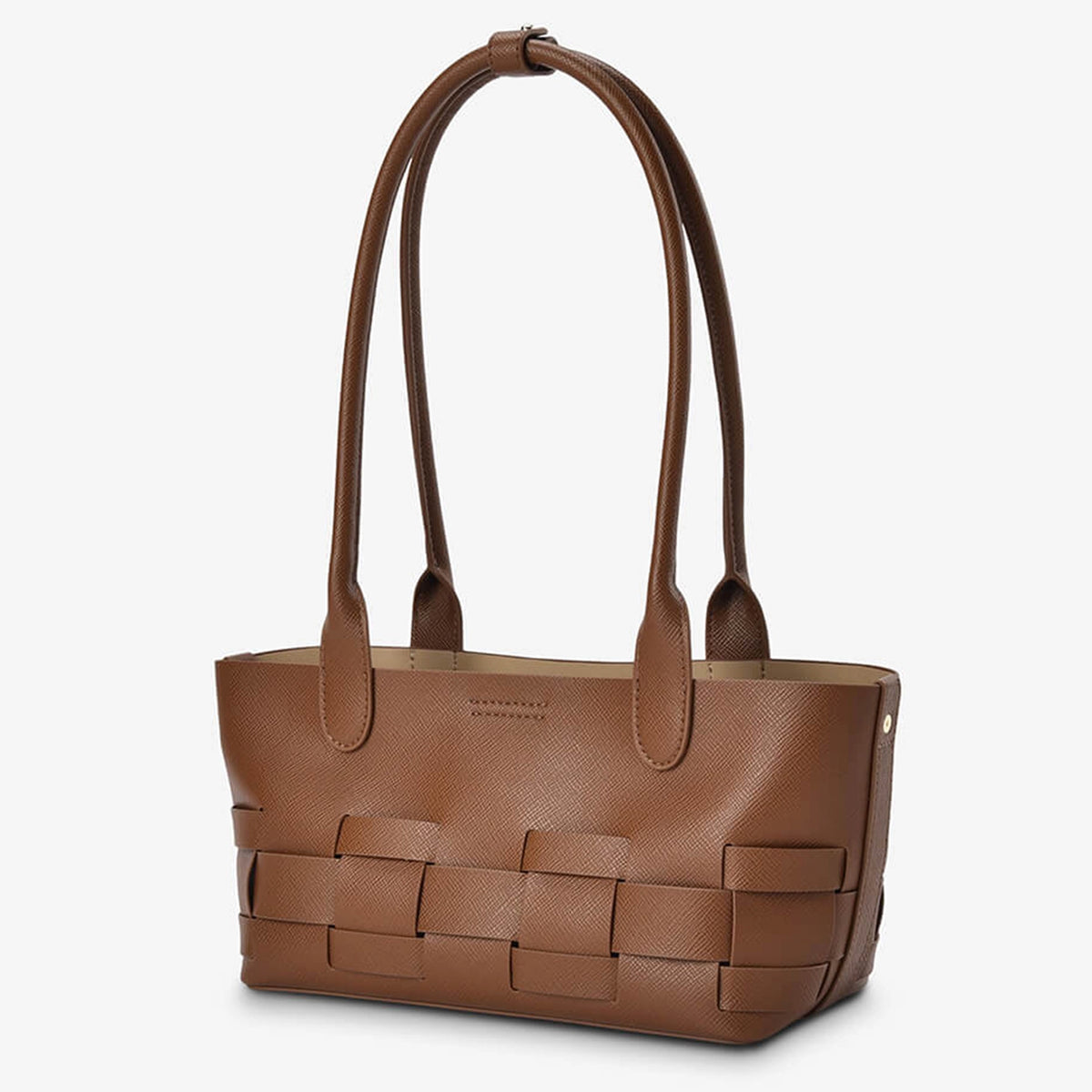 Elms+King Kenley East West Bag - Tan Saffiano