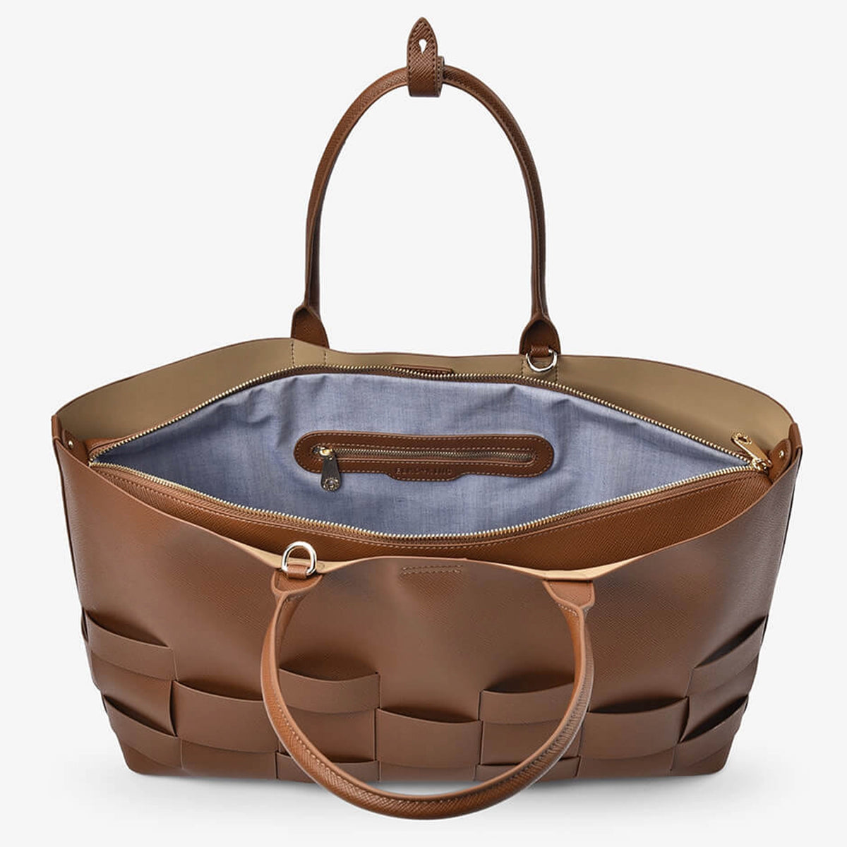 Elms+King Kensington Tote - Tan Saffiano